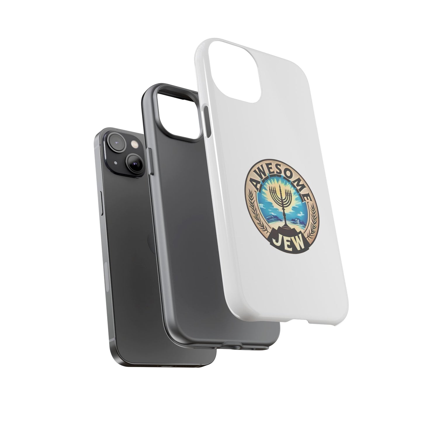 Awesome Jew Phone Case | Tough Cases, Unique Jewish Gift, Men’s Accessories, Hanukkah Celebration, Personalized Mobile Cover