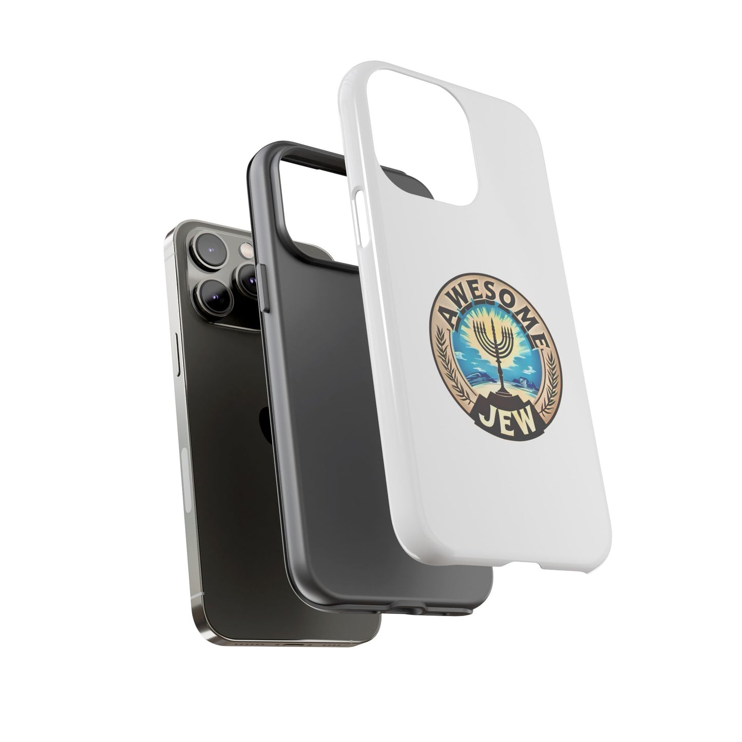 Awesome Jew Phone Case | Tough Cases, Unique Jewish Gift, Men’s Accessories, Hanukkah Celebration, Personalized Mobile Cover
