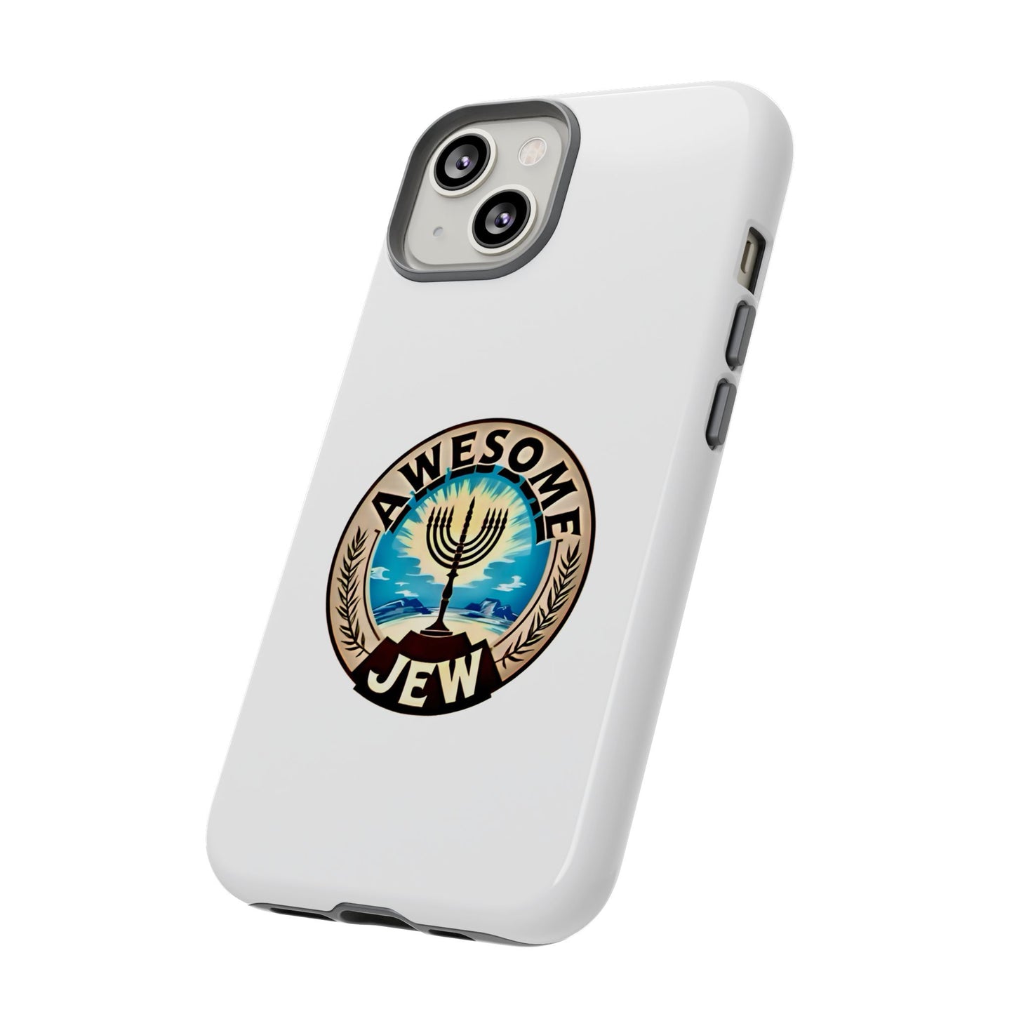 Awesome Jew Phone Case | Tough Cases, Unique Jewish Gift, Men’s Accessories, Hanukkah Celebration, Personalized Mobile Cover