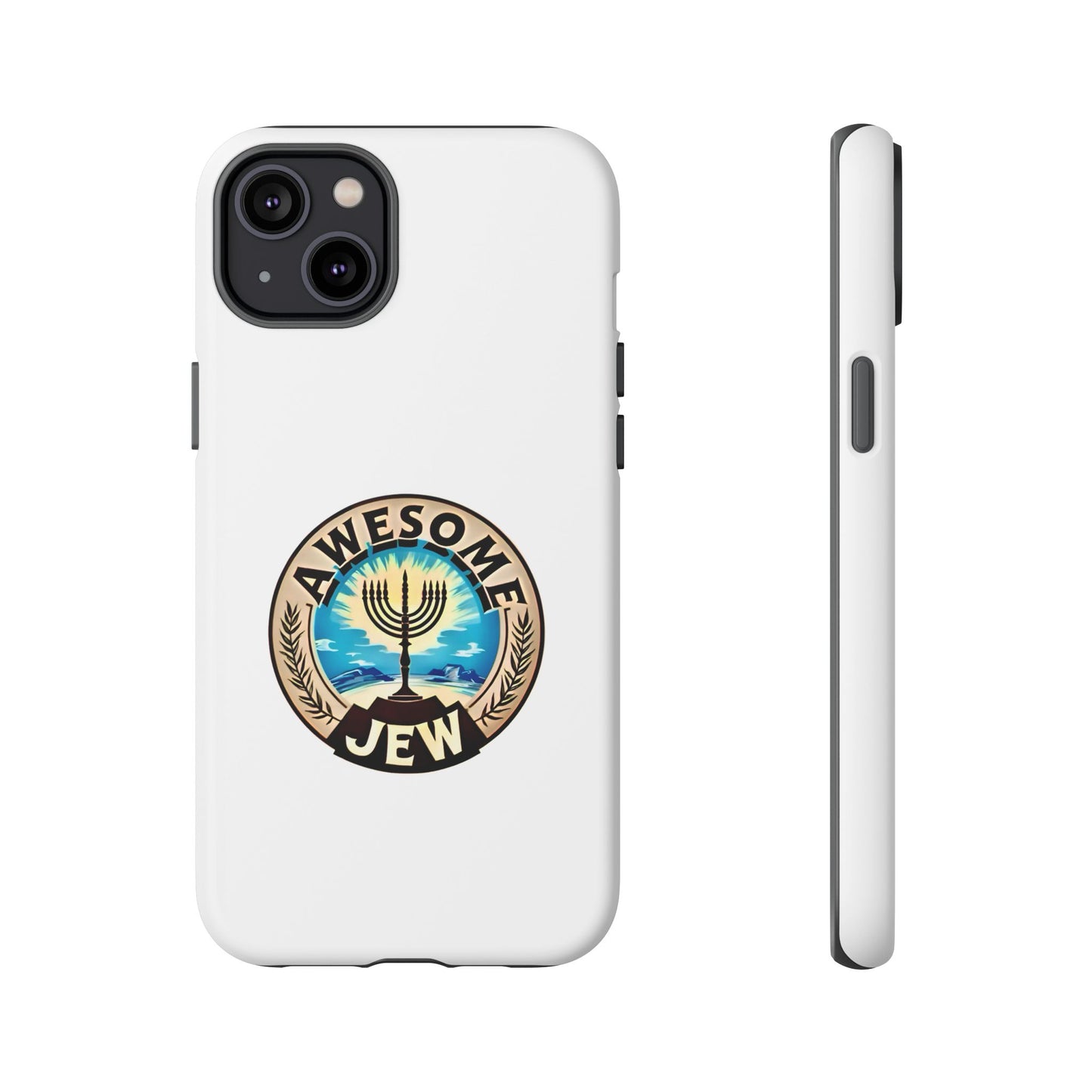 Awesome Jew Phone Case | Tough Cases, Unique Jewish Gift, Men’s Accessories, Hanukkah Celebration, Personalized Mobile Cover