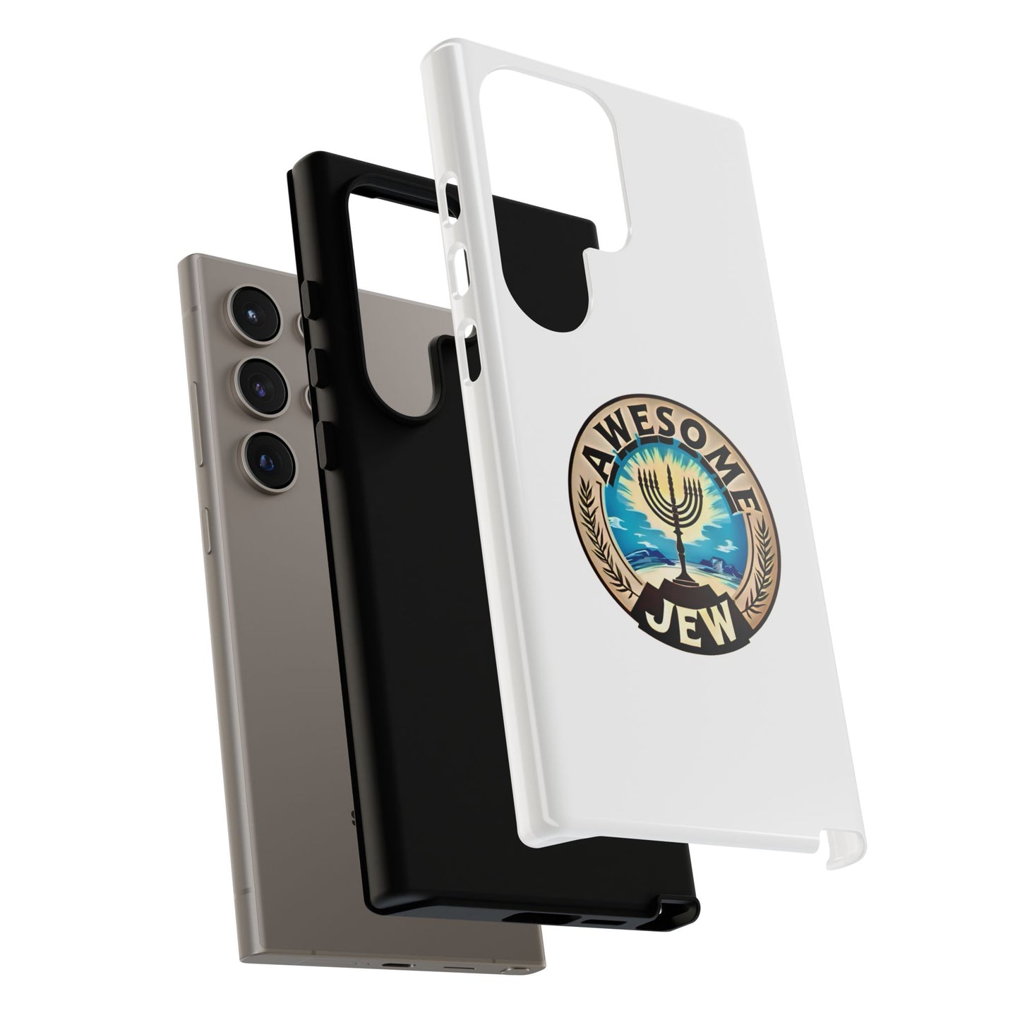 Awesome Jew Phone Case | Tough Cases, Unique Jewish Gift, Men’s Accessories, Hanukkah Celebration, Personalized Mobile Cover