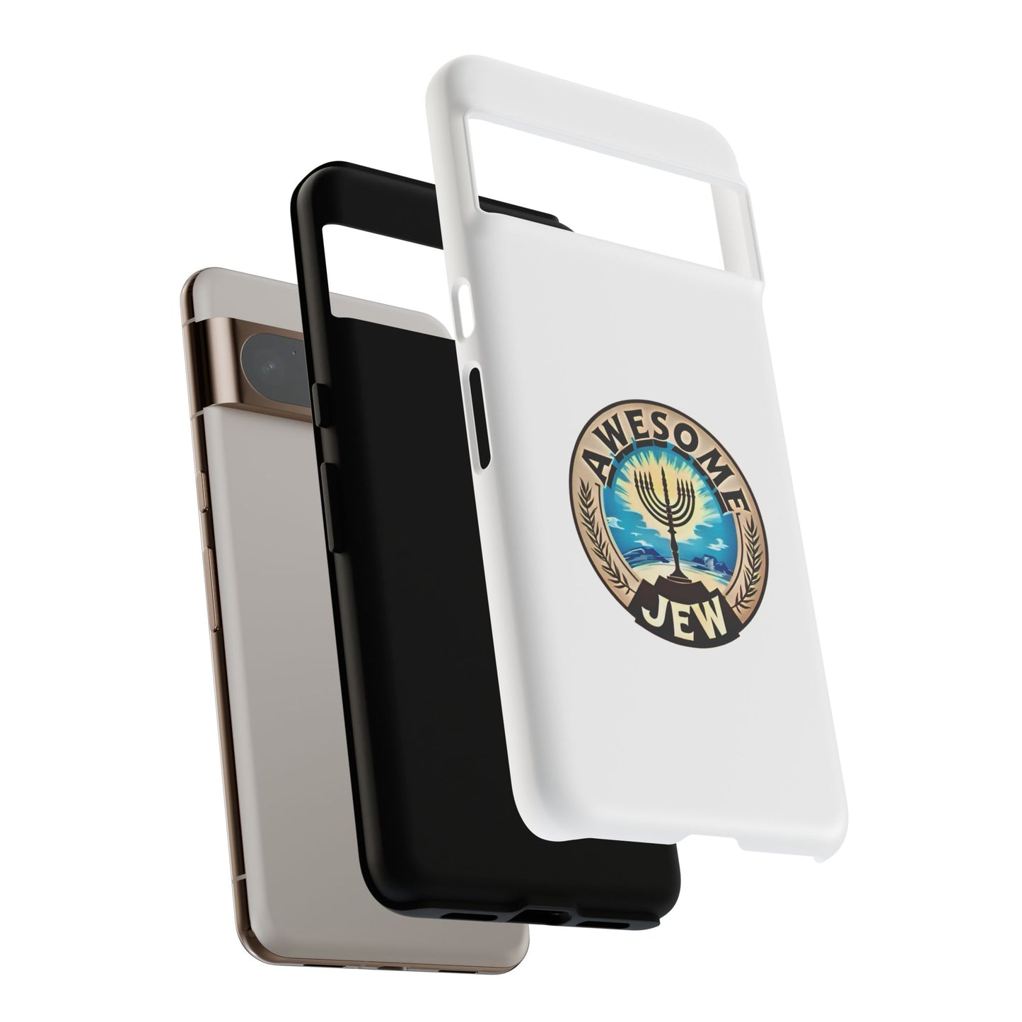 Awesome Jew Phone Case | Tough Cases, Unique Jewish Gift, Men’s Accessories, Hanukkah Celebration, Personalized Mobile Cover
