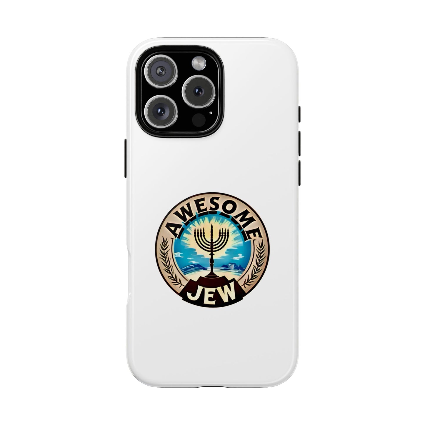 Awesome Jew Phone Case | Tough Cases, Unique Jewish Gift, Men’s Accessories, Hanukkah Celebration, Personalized Mobile Cover