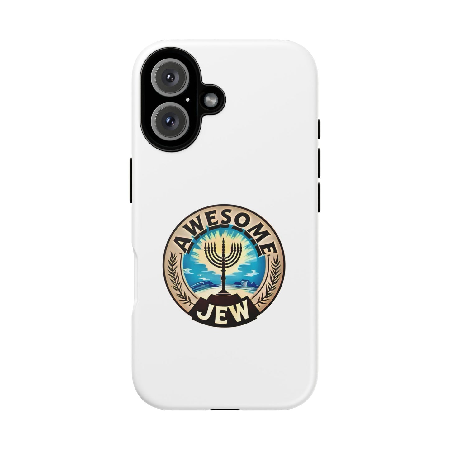 Awesome Jew Phone Case | Tough Cases, Unique Jewish Gift, Men’s Accessories, Hanukkah Celebration, Personalized Mobile Cover