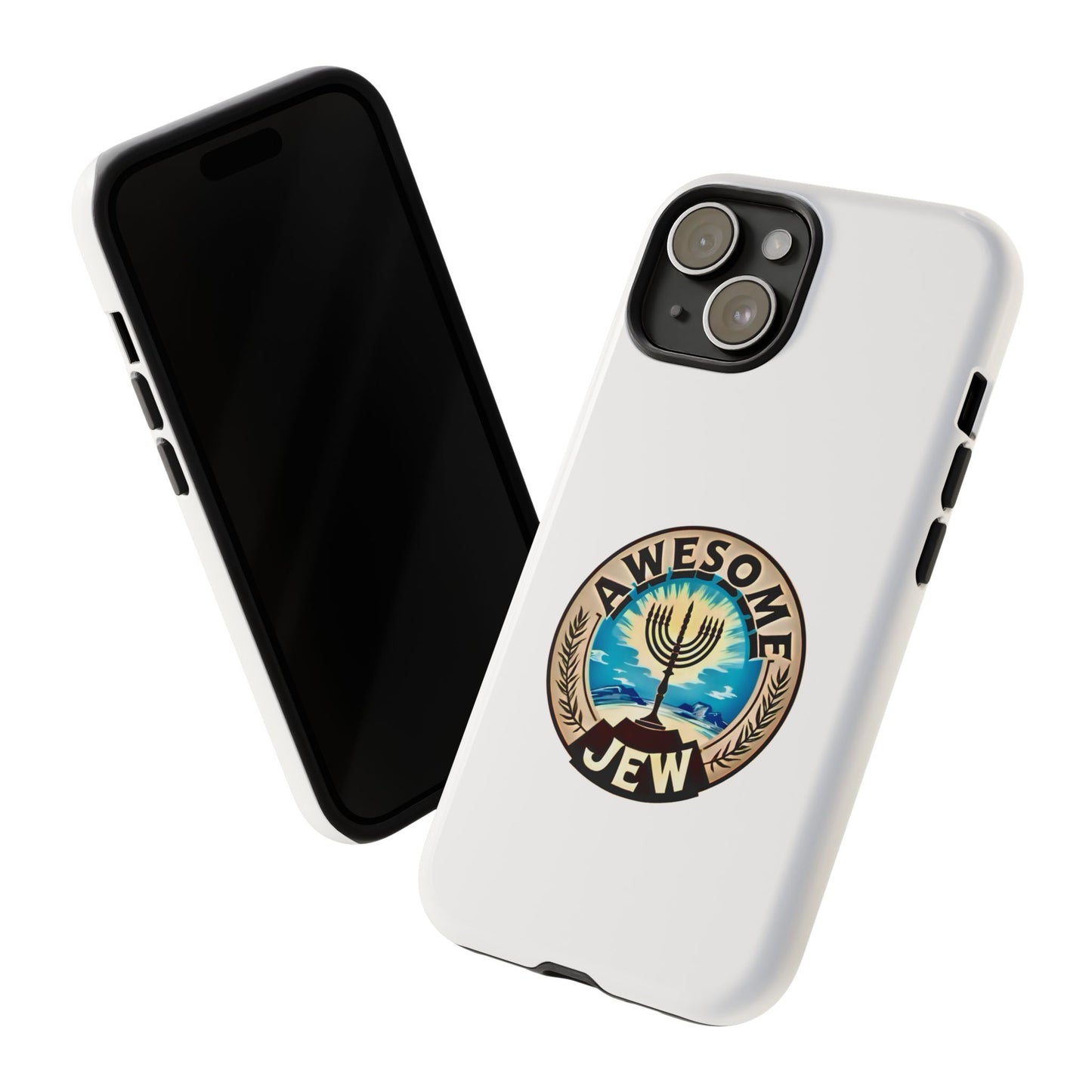 Awesome Jew Phone Case | Tough Cases, Unique Jewish Gift, Men’s Accessories, Hanukkah Celebration, Personalized Mobile Cover