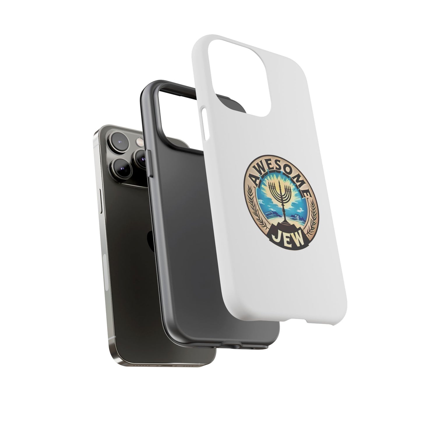 Awesome Jew Phone Case | Tough Cases, Unique Jewish Gift, Men’s Accessories, Hanukkah Celebration, Personalized Mobile Cover