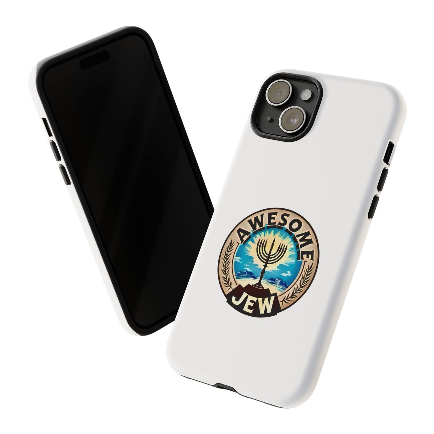 Awesome Jew Phone Case | Tough Cases, Unique Jewish Gift, Men’s Accessories, Hanukkah Celebration, Personalized Mobile Cover