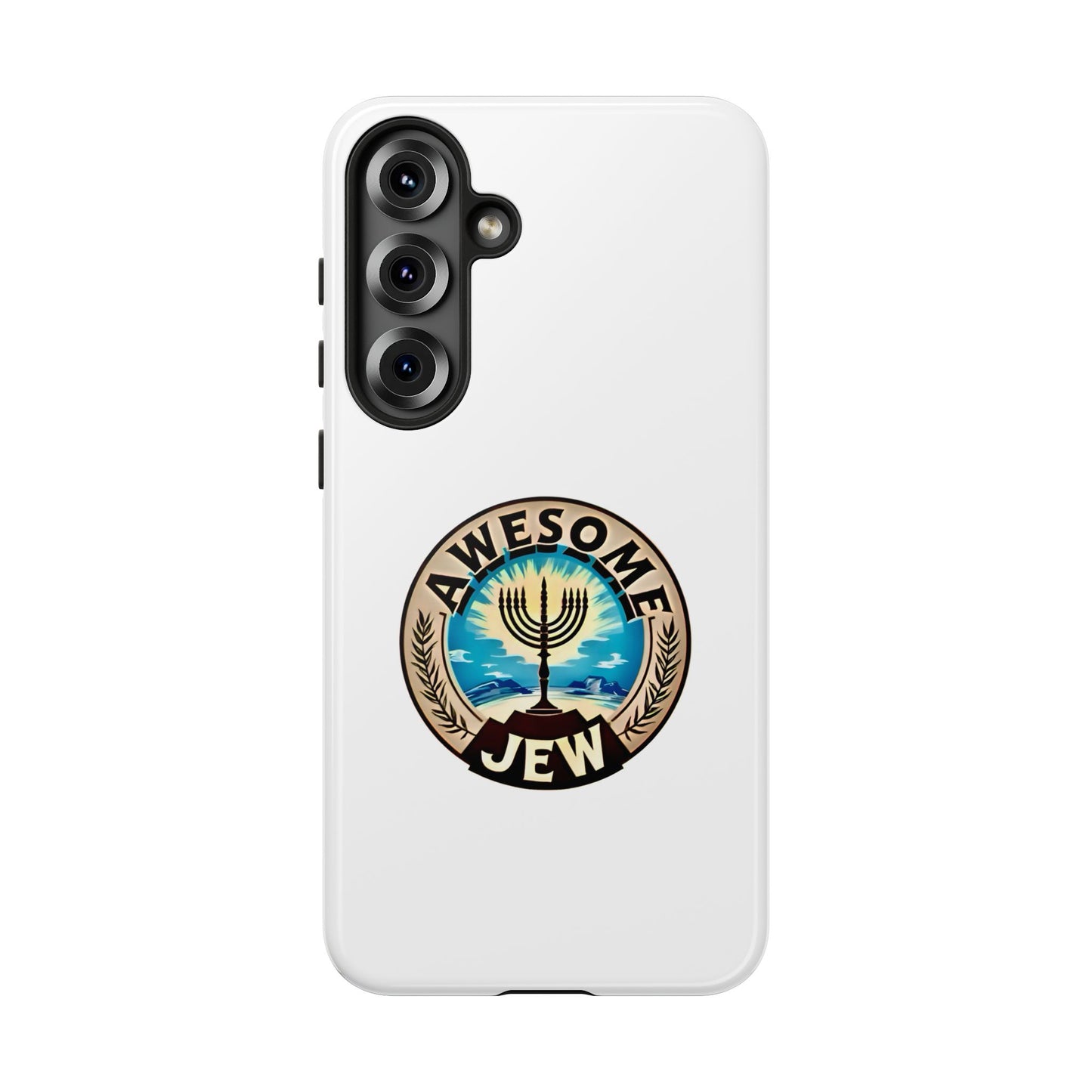 Awesome Jew Phone Case | Tough Cases, Unique Jewish Gift, Men’s Accessories, Hanukkah Celebration, Personalized Mobile Cover