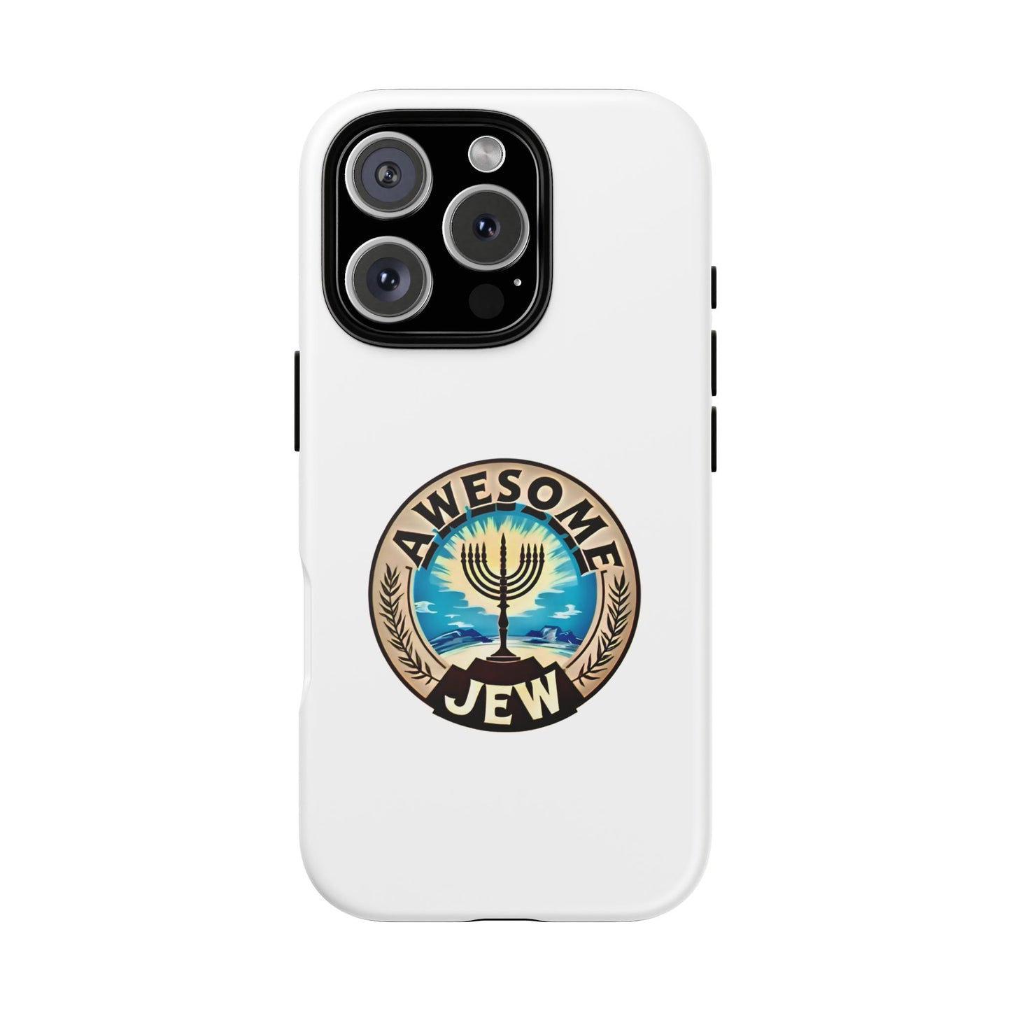 Awesome Jew Phone Case | Tough Cases, Unique Jewish Gift, Men’s Accessories, Hanukkah Celebration, Personalized Mobile Cover