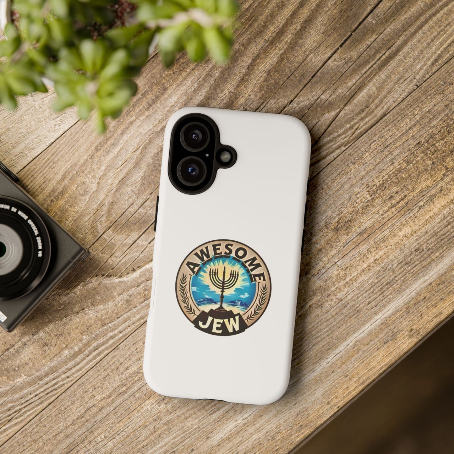 Awesome Jew Phone Case | Tough Cases, Unique Jewish Gift, Men’s Accessories, Hanukkah Celebration, Personalized Mobile Cover