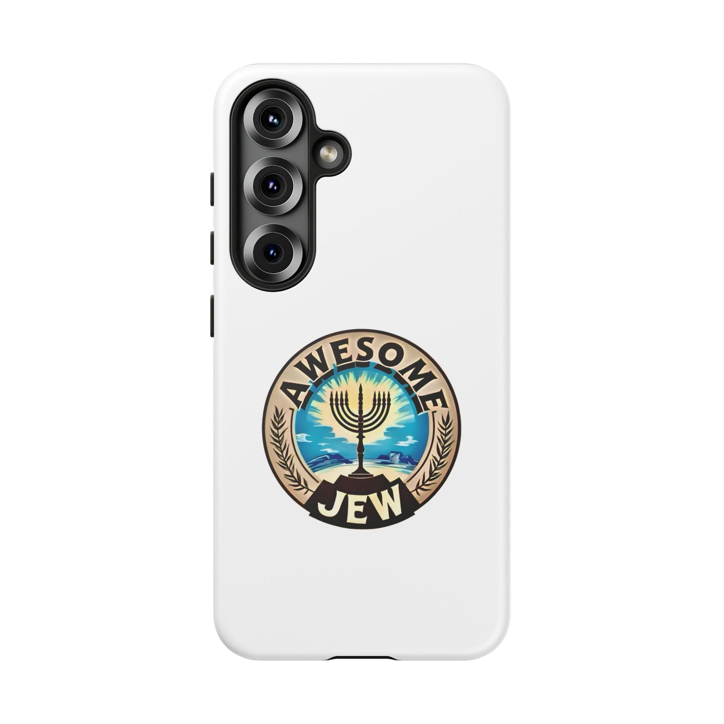 Awesome Jew Phone Case | Tough Cases, Unique Jewish Gift, Men’s Accessories, Hanukkah Celebration, Personalized Mobile Cover