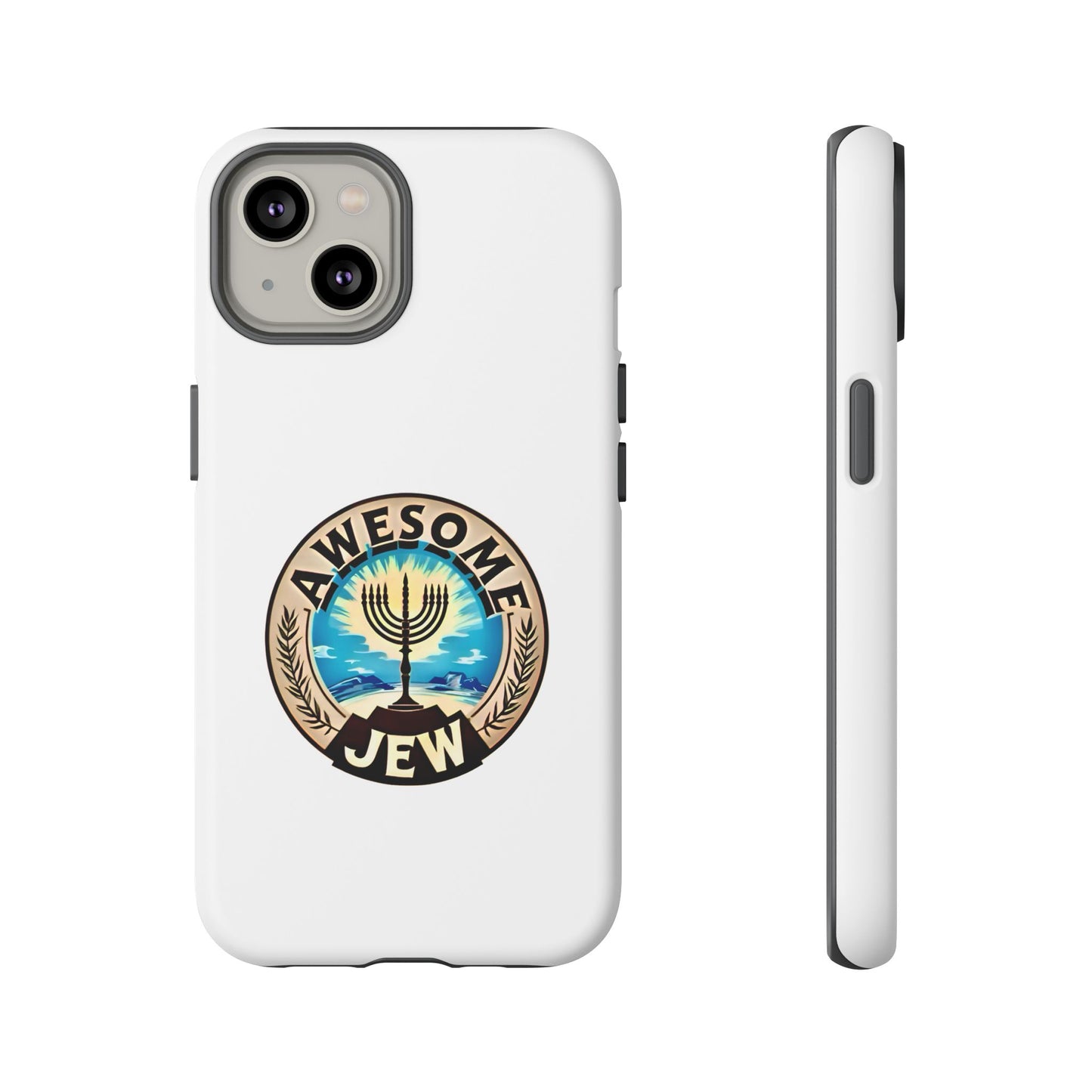 Awesome Jew Phone Case | Tough Cases, Unique Jewish Gift, Men’s Accessories, Hanukkah Celebration, Personalized Mobile Cover