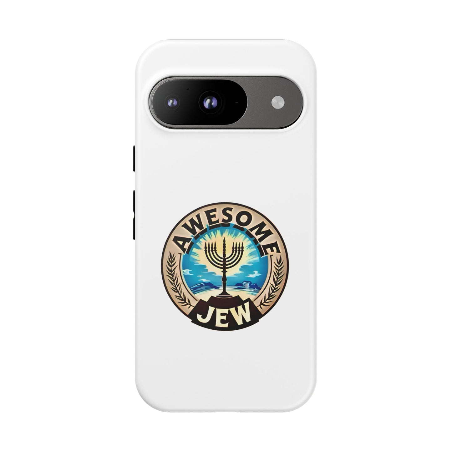 Awesome Jew Phone Case | Tough Cases, Unique Jewish Gift, Men’s Accessories, Hanukkah Celebration, Personalized Mobile Cover