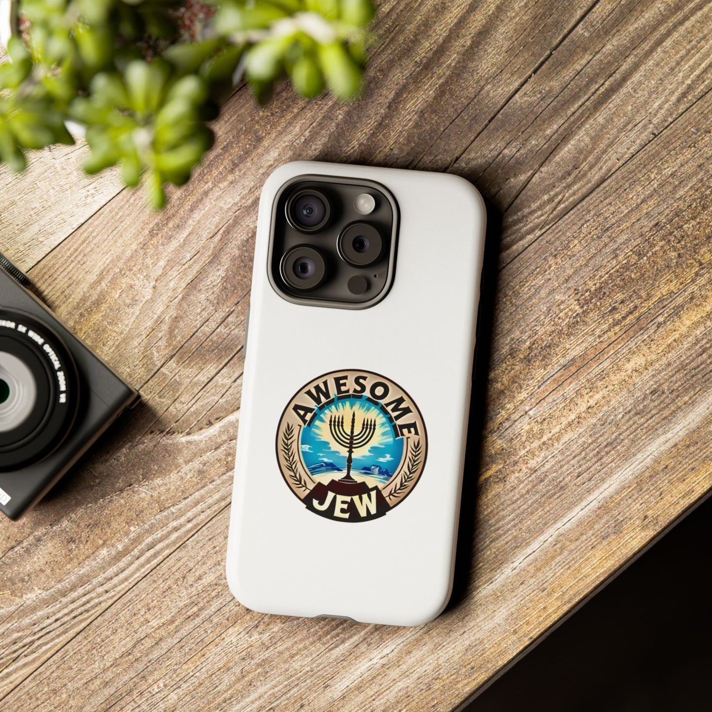 Awesome Jew Phone Case | Tough Cases, Unique Jewish Gift, Men’s Accessories, Hanukkah Celebration, Personalized Mobile Cover