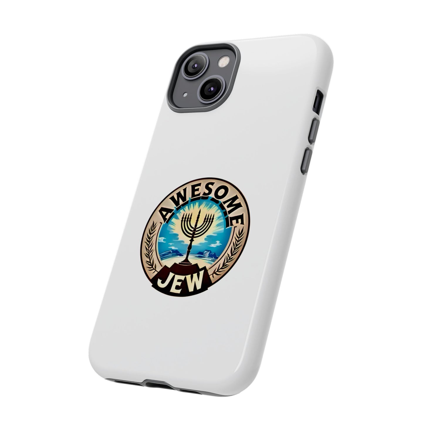 Awesome Jew Phone Case | Tough Cases, Unique Jewish Gift, Men’s Accessories, Hanukkah Celebration, Personalized Mobile Cover