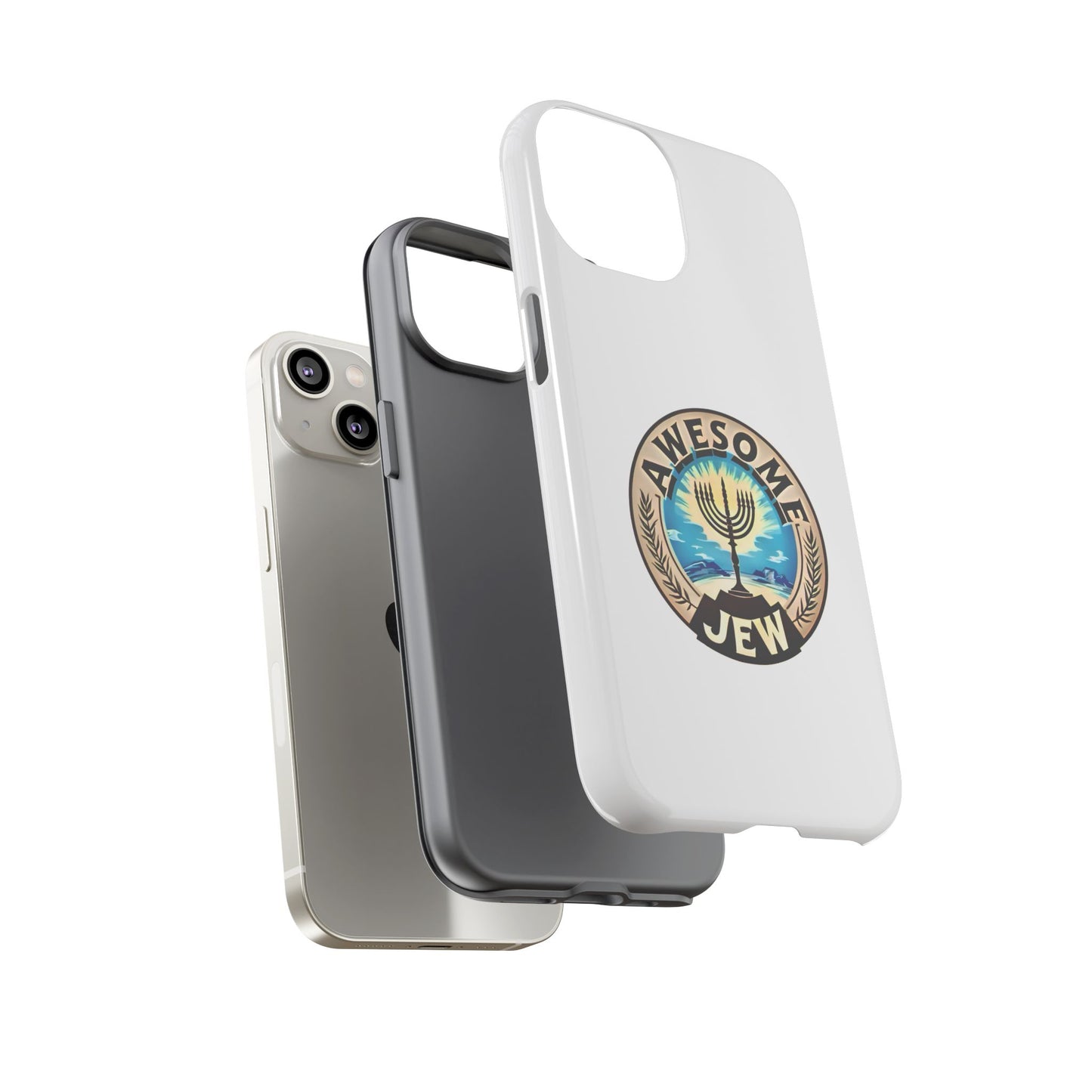 Awesome Jew Phone Case | Tough Cases, Unique Jewish Gift, Men’s Accessories, Hanukkah Celebration, Personalized Mobile Cover