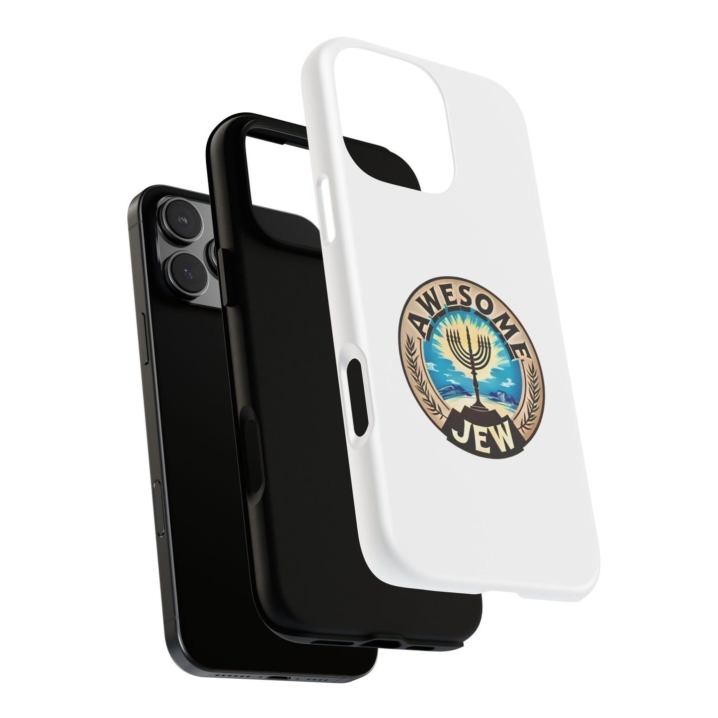 Awesome Jew Phone Case | Tough Cases, Unique Jewish Gift, Men’s Accessories, Hanukkah Celebration, Personalized Mobile Cover