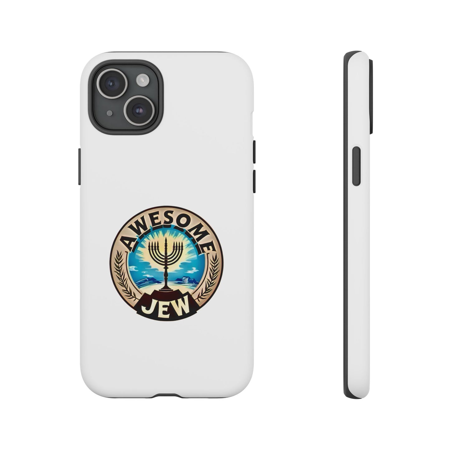 Awesome Jew Phone Case | Tough Cases, Unique Jewish Gift, Men’s Accessories, Hanukkah Celebration, Personalized Mobile Cover
