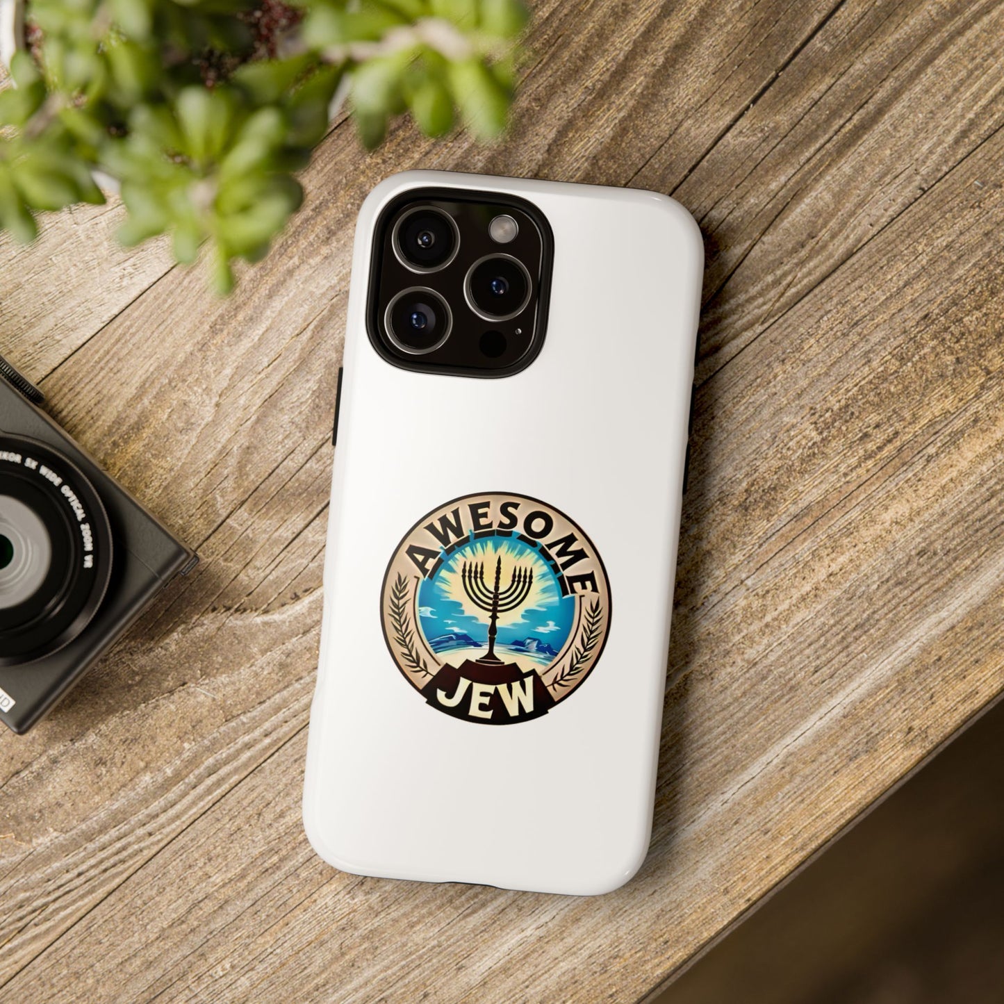 Awesome Jew Phone Case | Tough Cases, Unique Jewish Gift, Men’s Accessories, Hanukkah Celebration, Personalized Mobile Cover