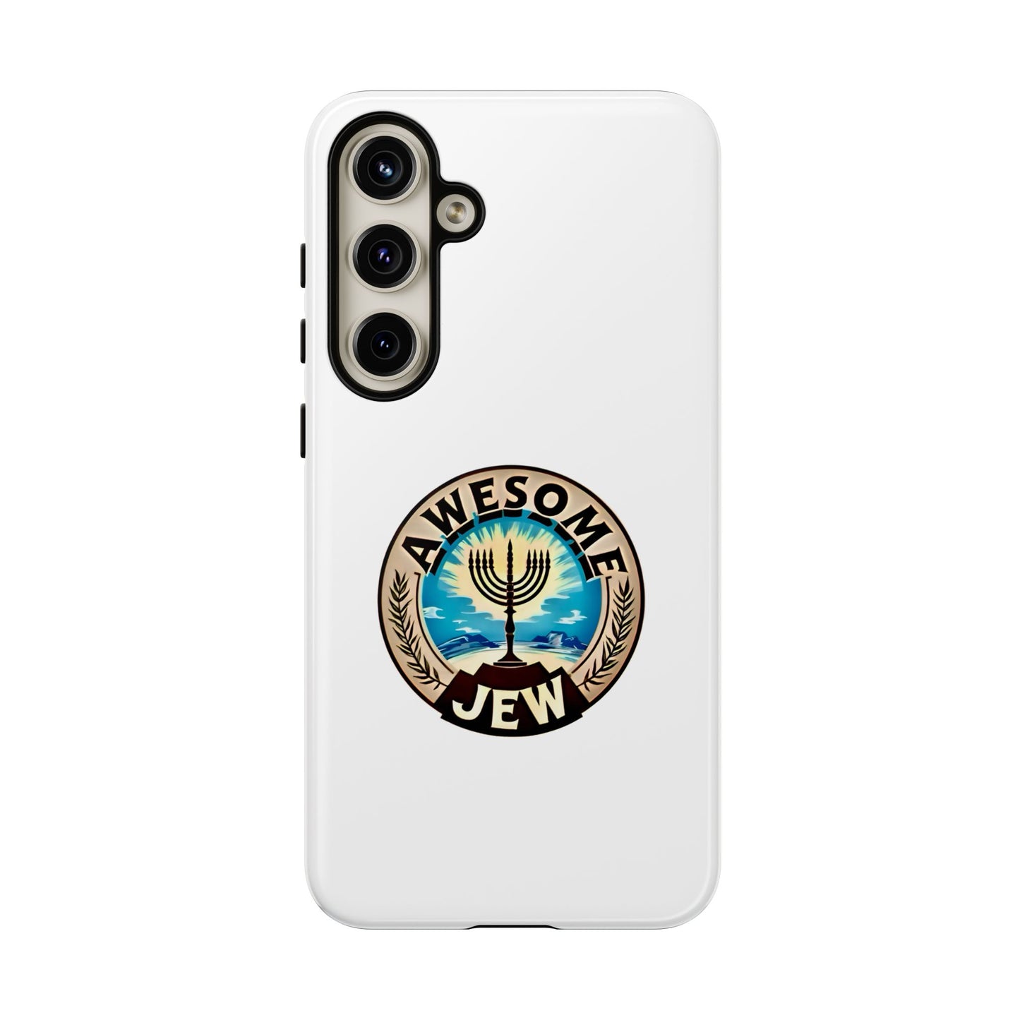 Awesome Jew Phone Case | Tough Cases, Unique Jewish Gift, Men’s Accessories, Hanukkah Celebration, Personalized Mobile Cover
