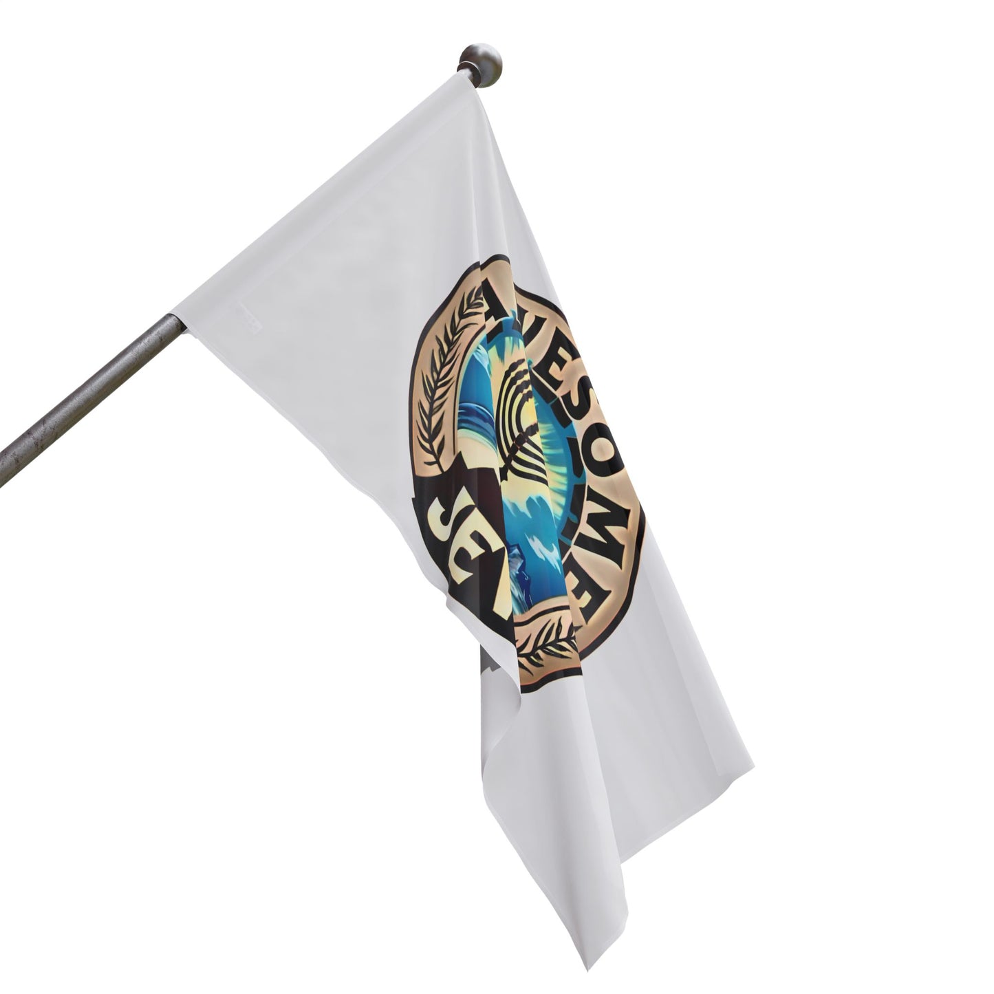 Awesome Jew Flag, Jewish Pride Banner, Menorah Decor, Celebration Flag, Hanukkah Décor, Outdoor/Indoor Flag