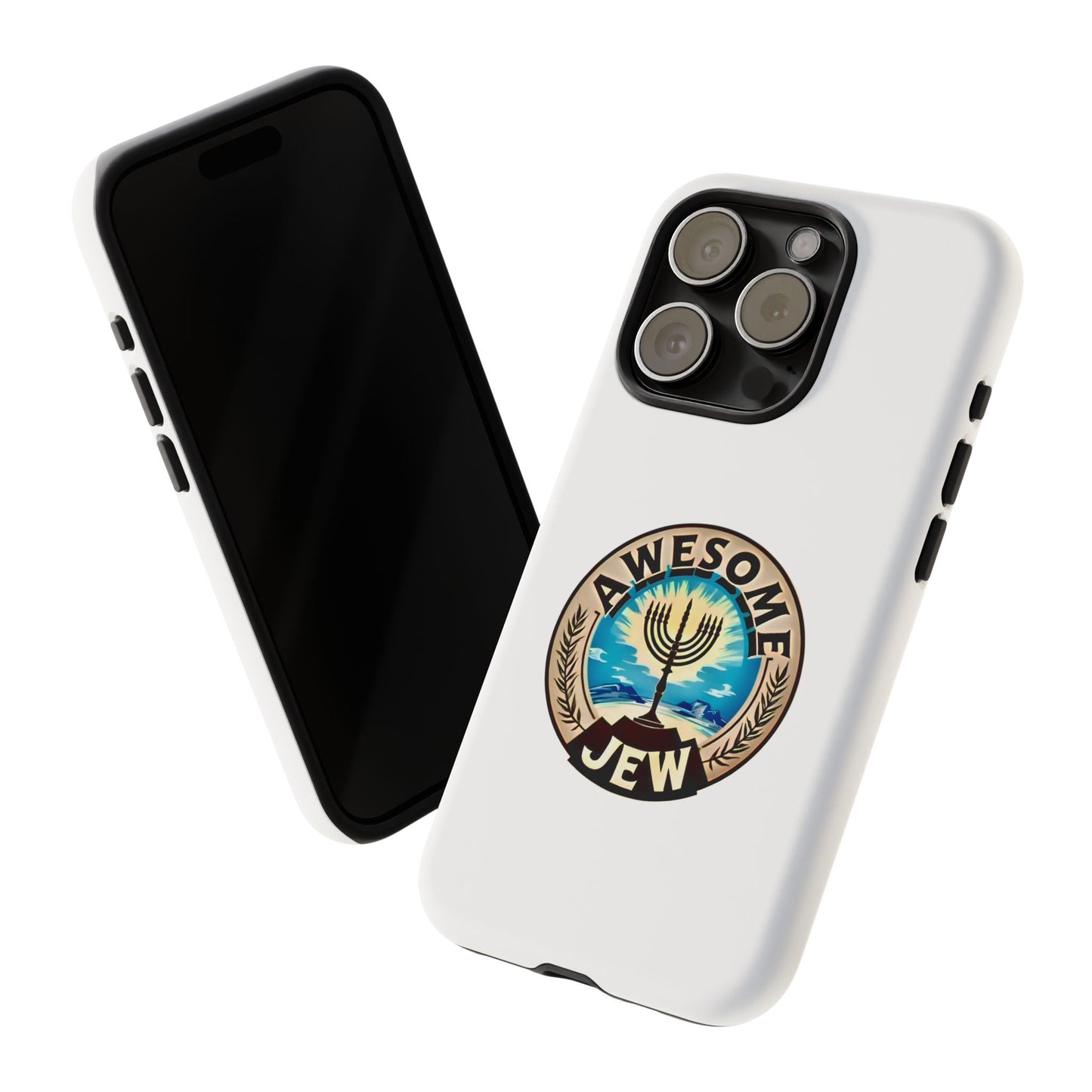 Awesome Jew Phone Case | Tough Cases, Unique Jewish Gift, Men’s Accessories, Hanukkah Celebration, Personalized Mobile Cover