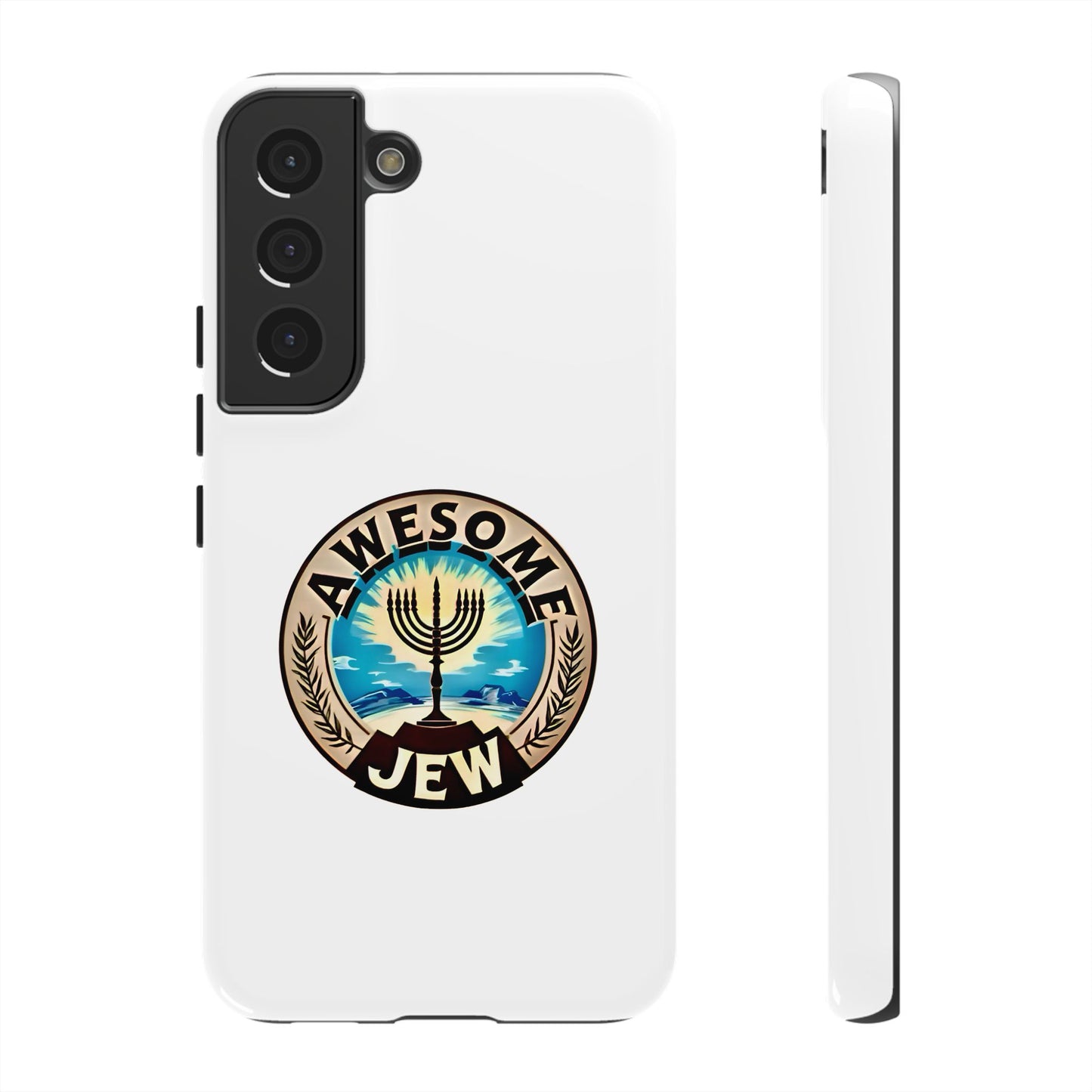Awesome Jew Phone Case | Tough Cases, Unique Jewish Gift, Men’s Accessories, Hanukkah Celebration, Personalized Mobile Cover