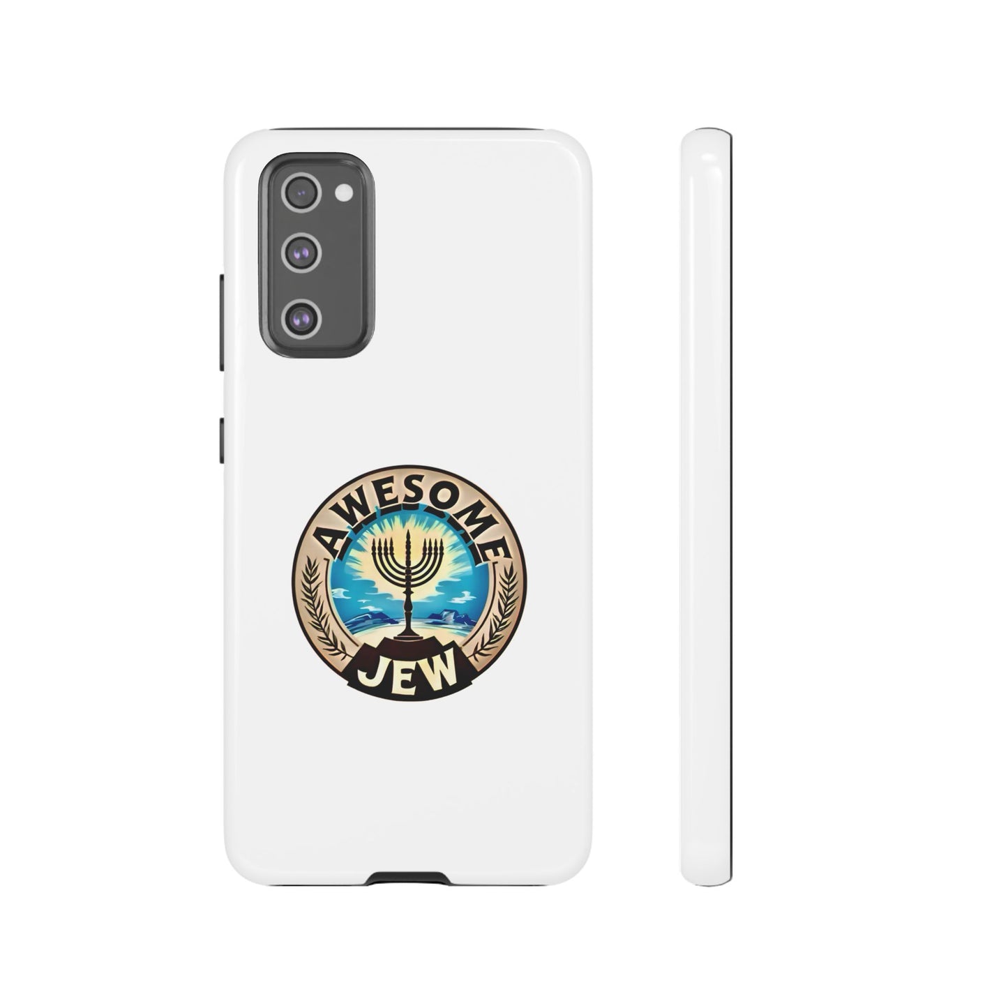 Awesome Jew Phone Case | Tough Cases, Unique Jewish Gift, Men’s Accessories, Hanukkah Celebration, Personalized Mobile Cover