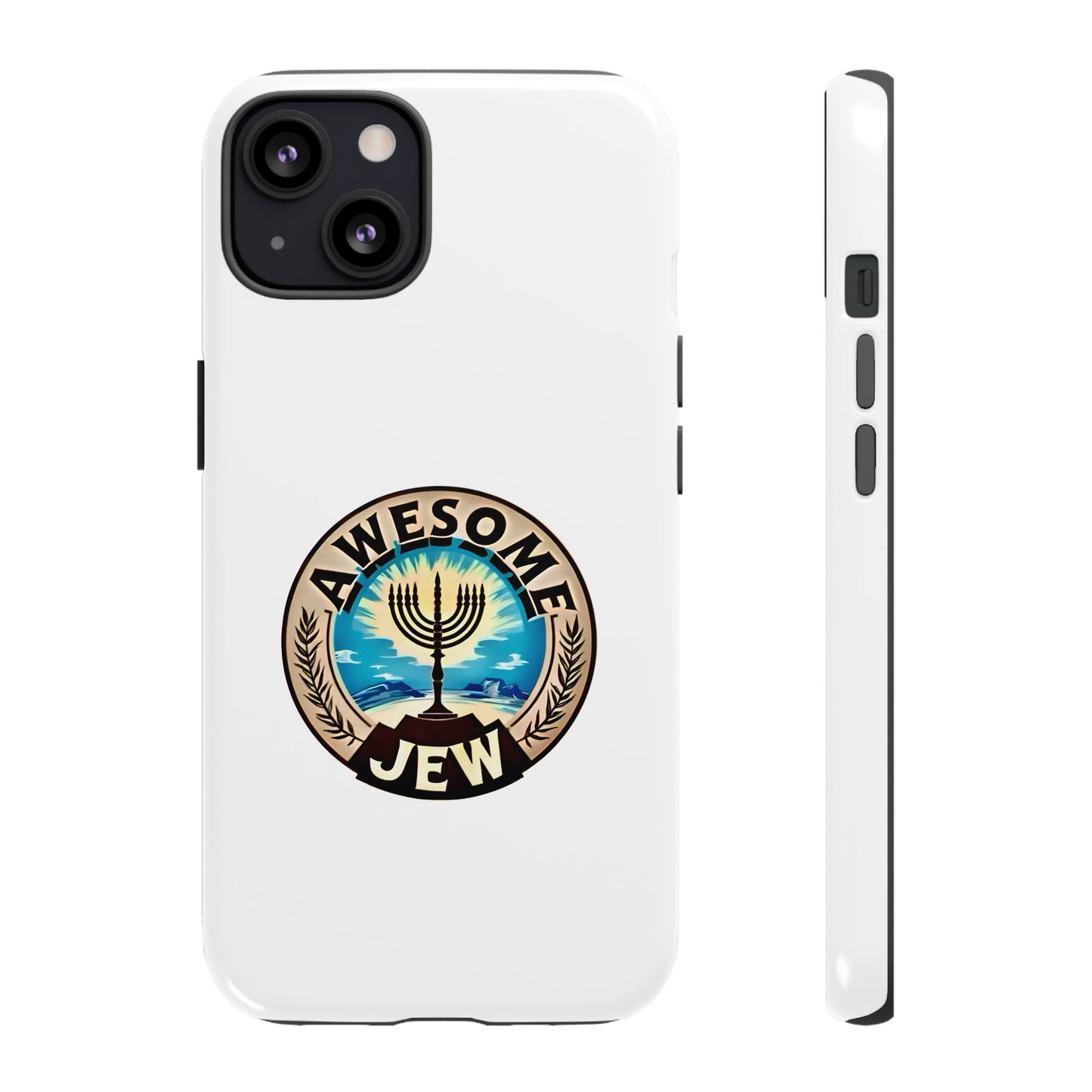 Awesome Jew Phone Case | Tough Cases, Unique Jewish Gift, Men’s Accessories, Hanukkah Celebration, Personalized Mobile Cover