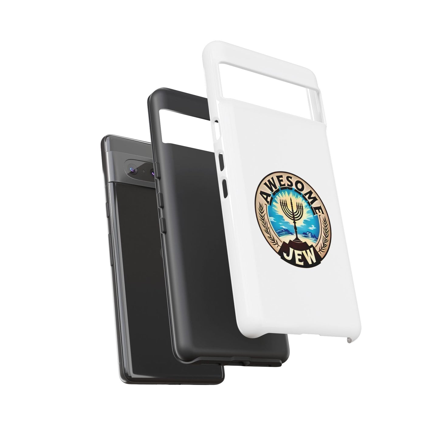 Awesome Jew Phone Case | Tough Cases, Unique Jewish Gift, Men’s Accessories, Hanukkah Celebration, Personalized Mobile Cover