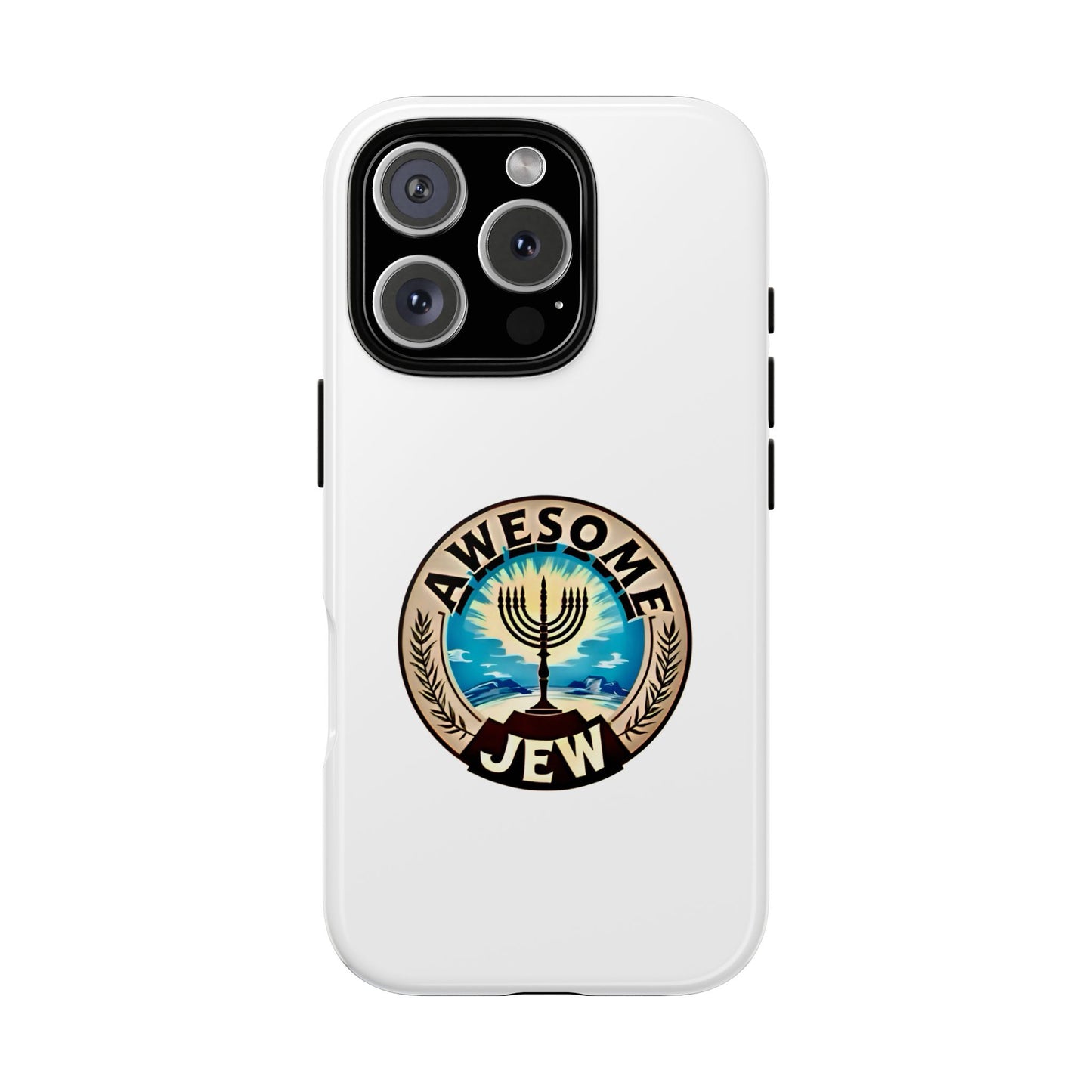 Awesome Jew Phone Case | Tough Cases, Unique Jewish Gift, Men’s Accessories, Hanukkah Celebration, Personalized Mobile Cover