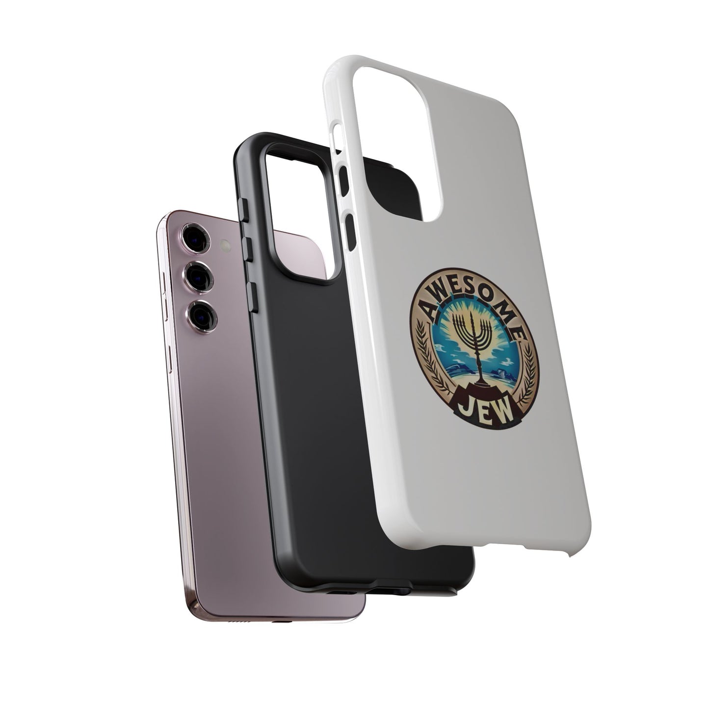 Awesome Jew Phone Case | Tough Cases, Unique Jewish Gift, Men’s Accessories, Hanukkah Celebration, Personalized Mobile Cover