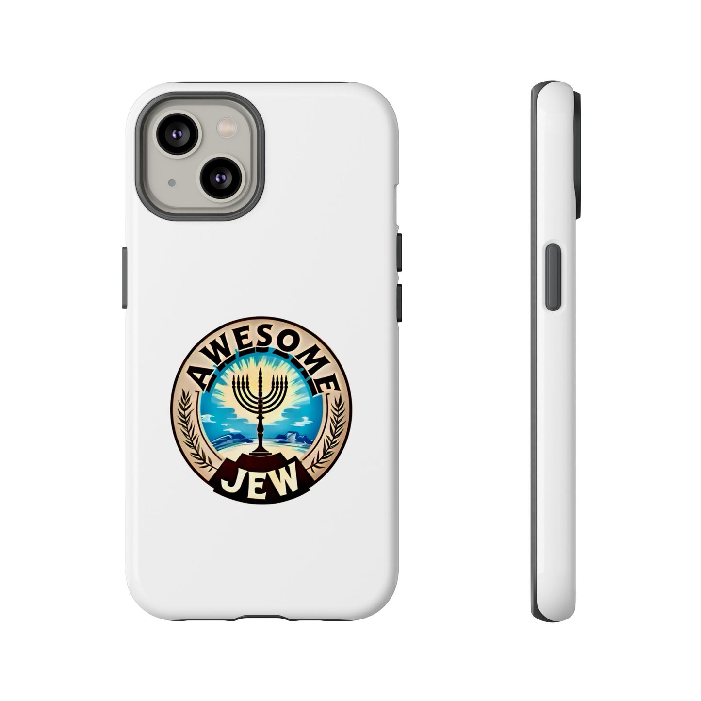 Awesome Jew Phone Case | Tough Cases, Unique Jewish Gift, Men’s Accessories, Hanukkah Celebration, Personalized Mobile Cover