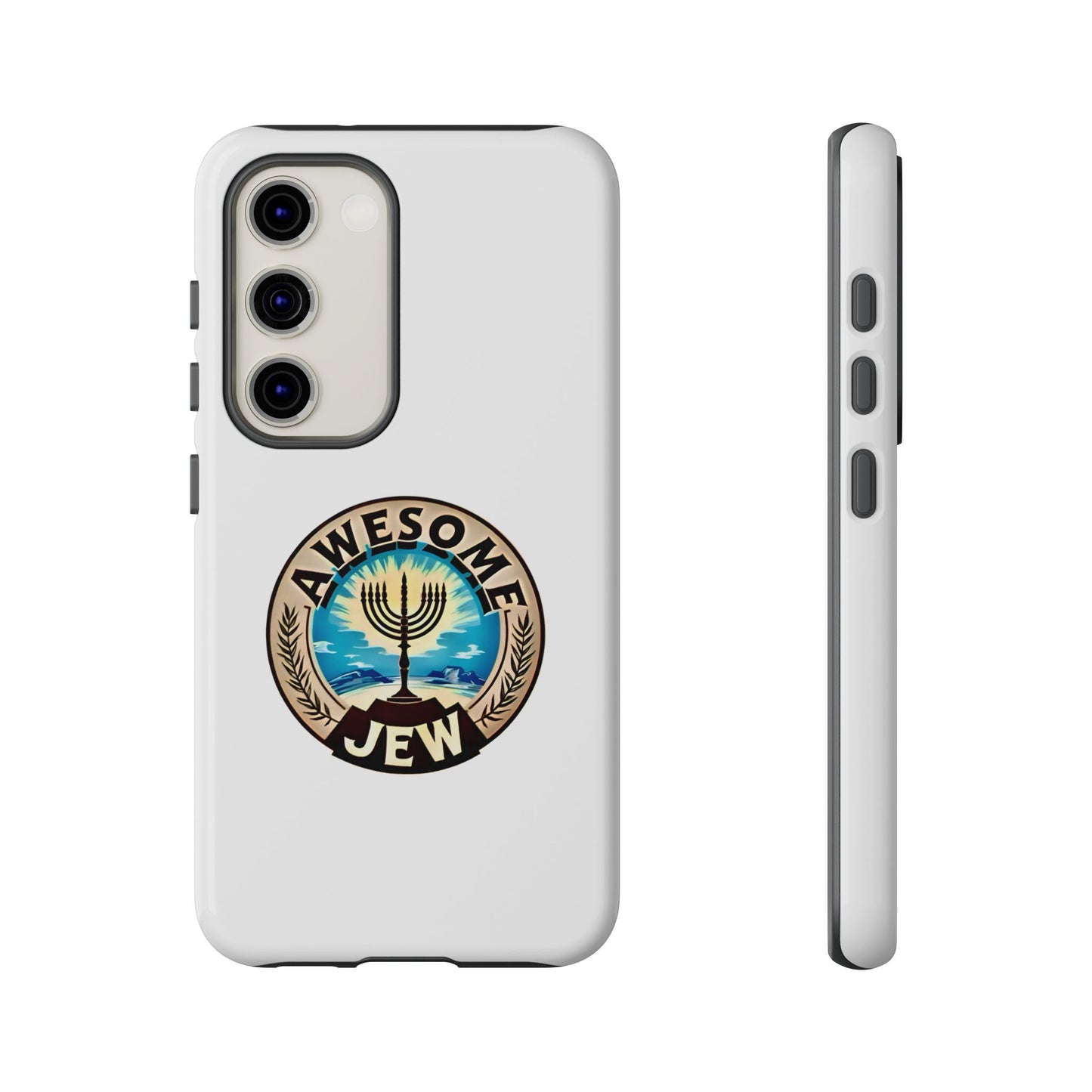 Awesome Jew Phone Case | Tough Cases, Unique Jewish Gift, Men’s Accessories, Hanukkah Celebration, Personalized Mobile Cover