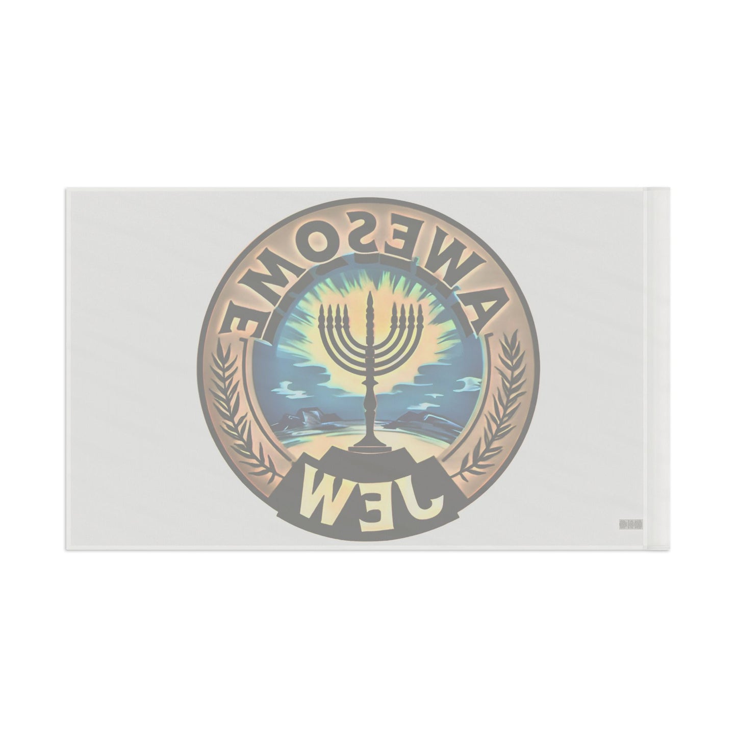 Awesome Jew Flag, Jewish Pride Banner, Menorah Decor, Celebration Flag, Hanukkah Décor, Outdoor/Indoor Flag