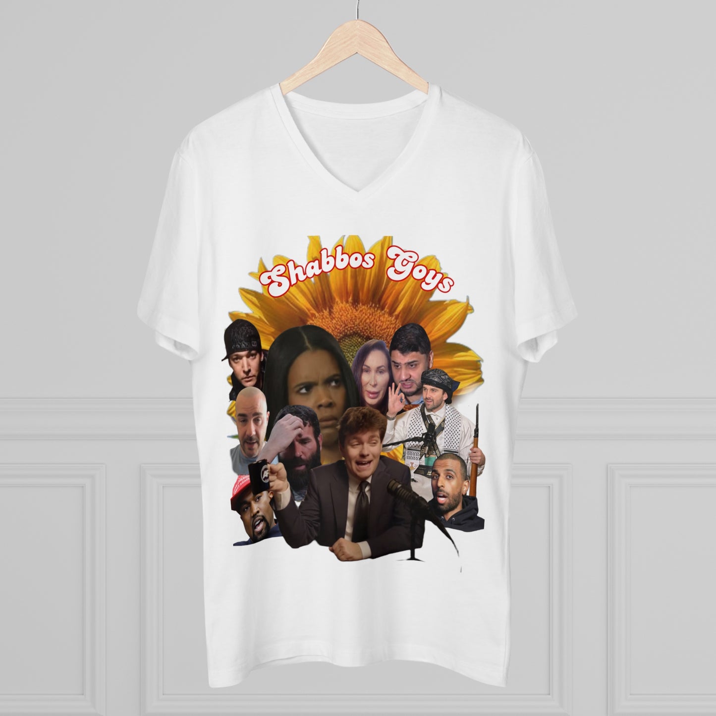 Shabbos Goys V-Neck Tee | Funny Jewish Humor Shirt | Perfect for Celebrations, Gifts, and Everyday Wear