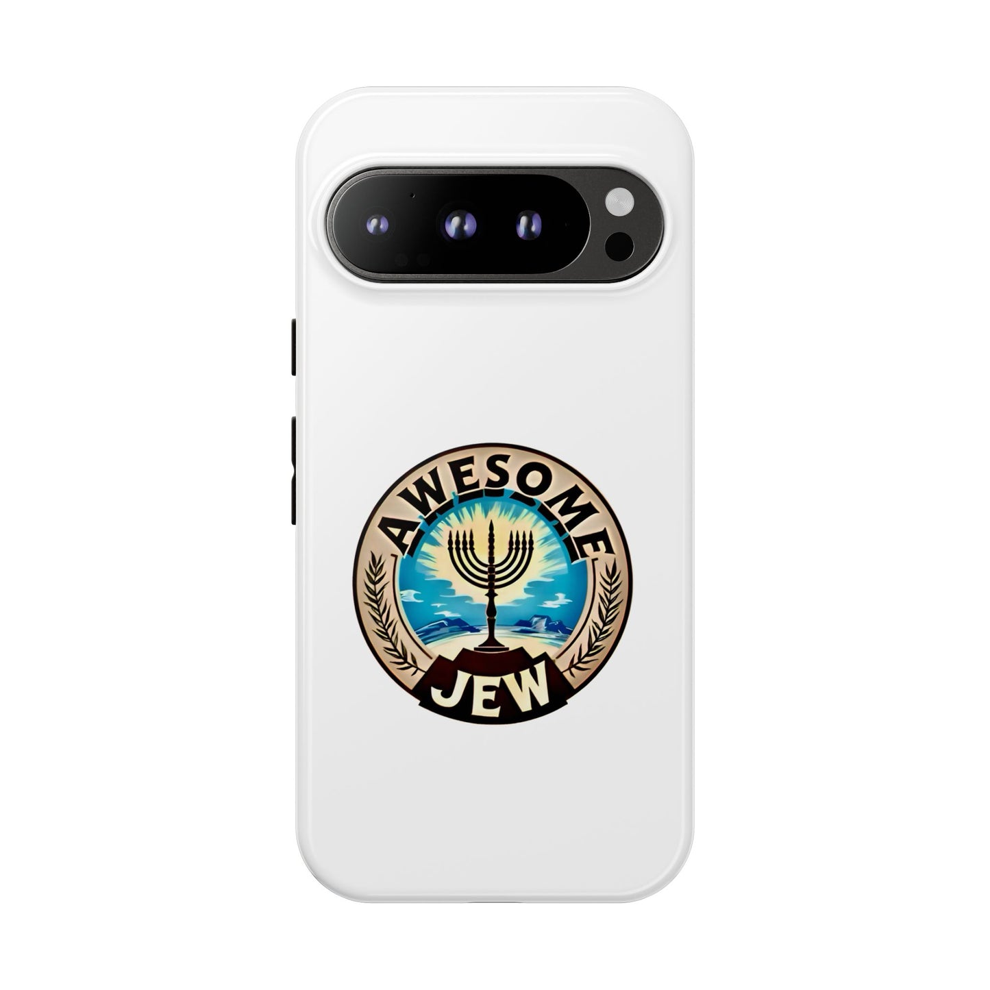 Awesome Jew Phone Case | Tough Cases, Unique Jewish Gift, Men’s Accessories, Hanukkah Celebration, Personalized Mobile Cover