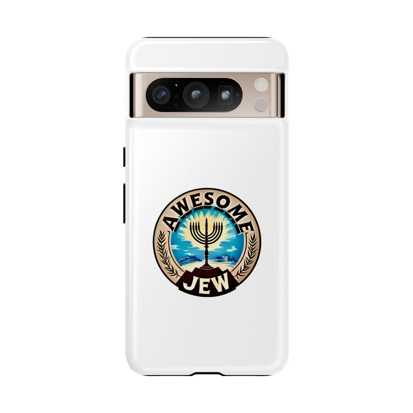 Awesome Jew Phone Case | Tough Cases, Unique Jewish Gift, Men’s Accessories, Hanukkah Celebration, Personalized Mobile Cover