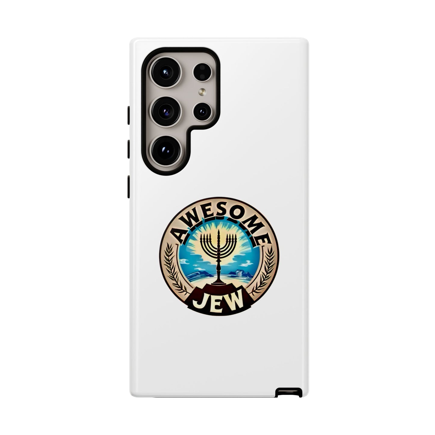 Awesome Jew Phone Case | Tough Cases, Unique Jewish Gift, Men’s Accessories, Hanukkah Celebration, Personalized Mobile Cover