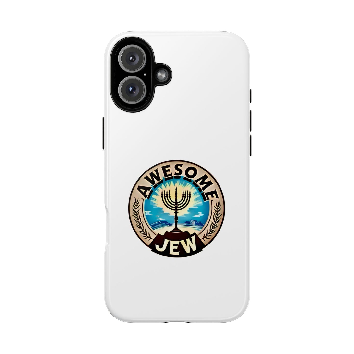 Awesome Jew Phone Case | Tough Cases, Unique Jewish Gift, Men’s Accessories, Hanukkah Celebration, Personalized Mobile Cover
