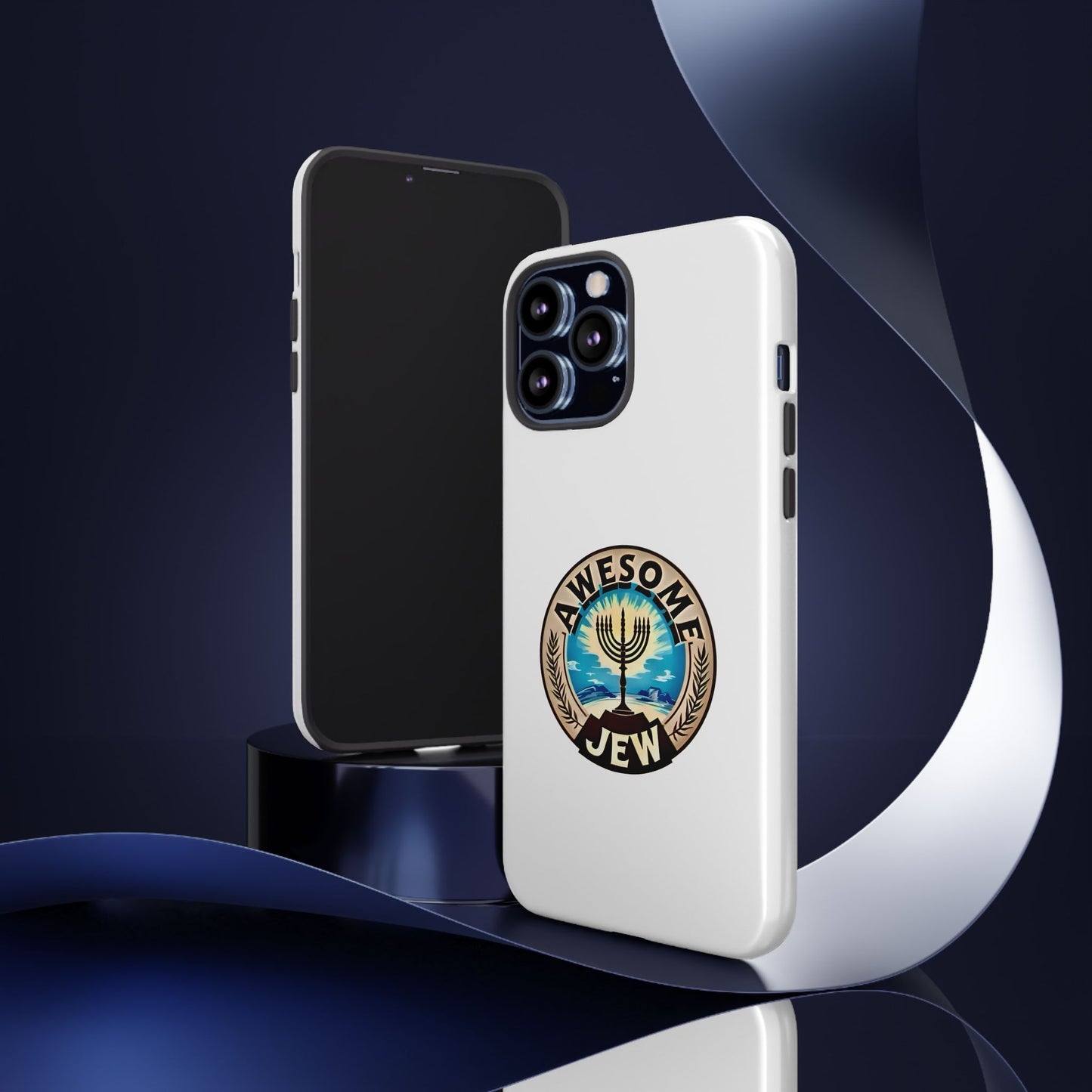 Awesome Jew Phone Case | Tough Cases, Unique Jewish Gift, Men’s Accessories, Hanukkah Celebration, Personalized Mobile Cover
