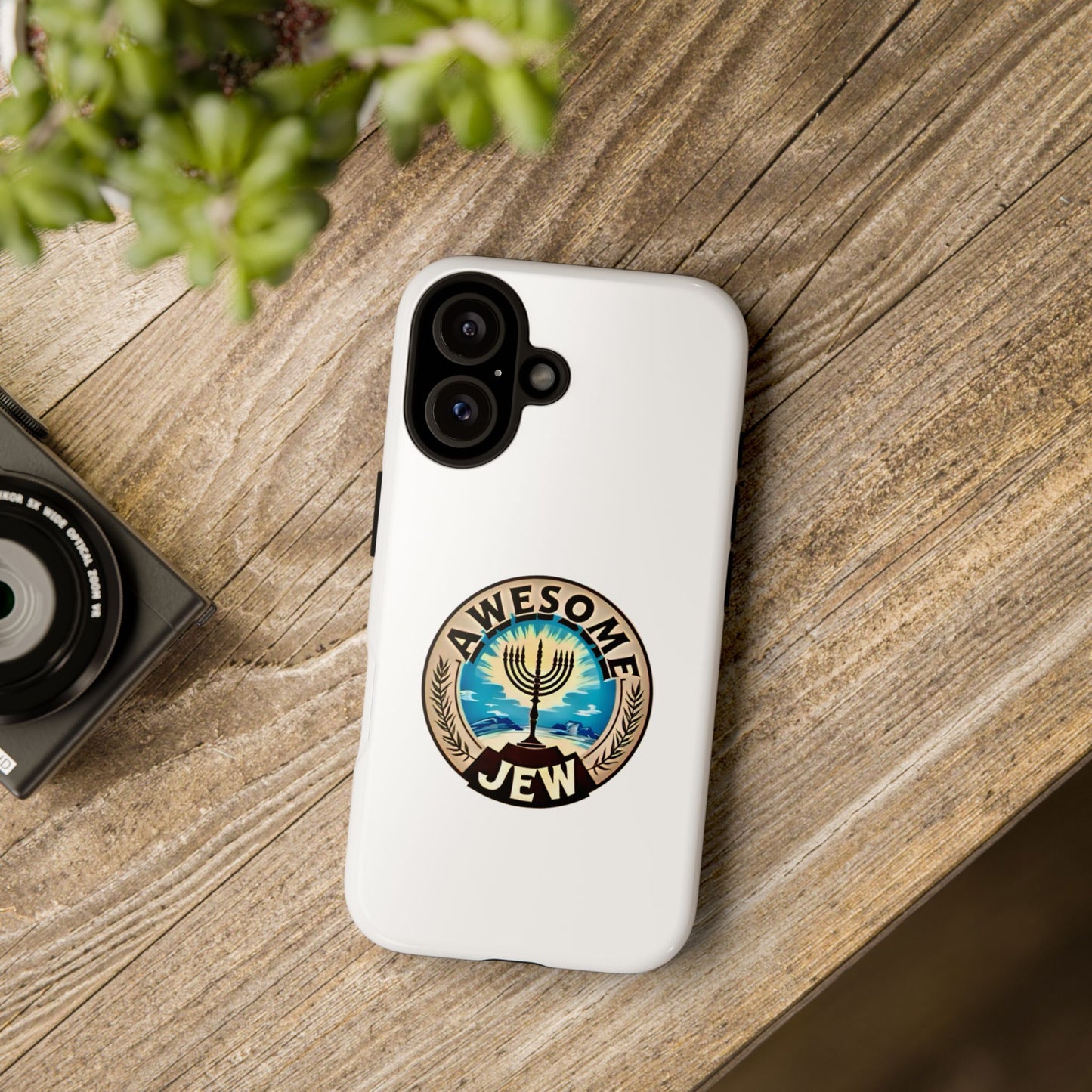 Awesome Jew Phone Case | Tough Cases, Unique Jewish Gift, Men’s Accessories, Hanukkah Celebration, Personalized Mobile Cover