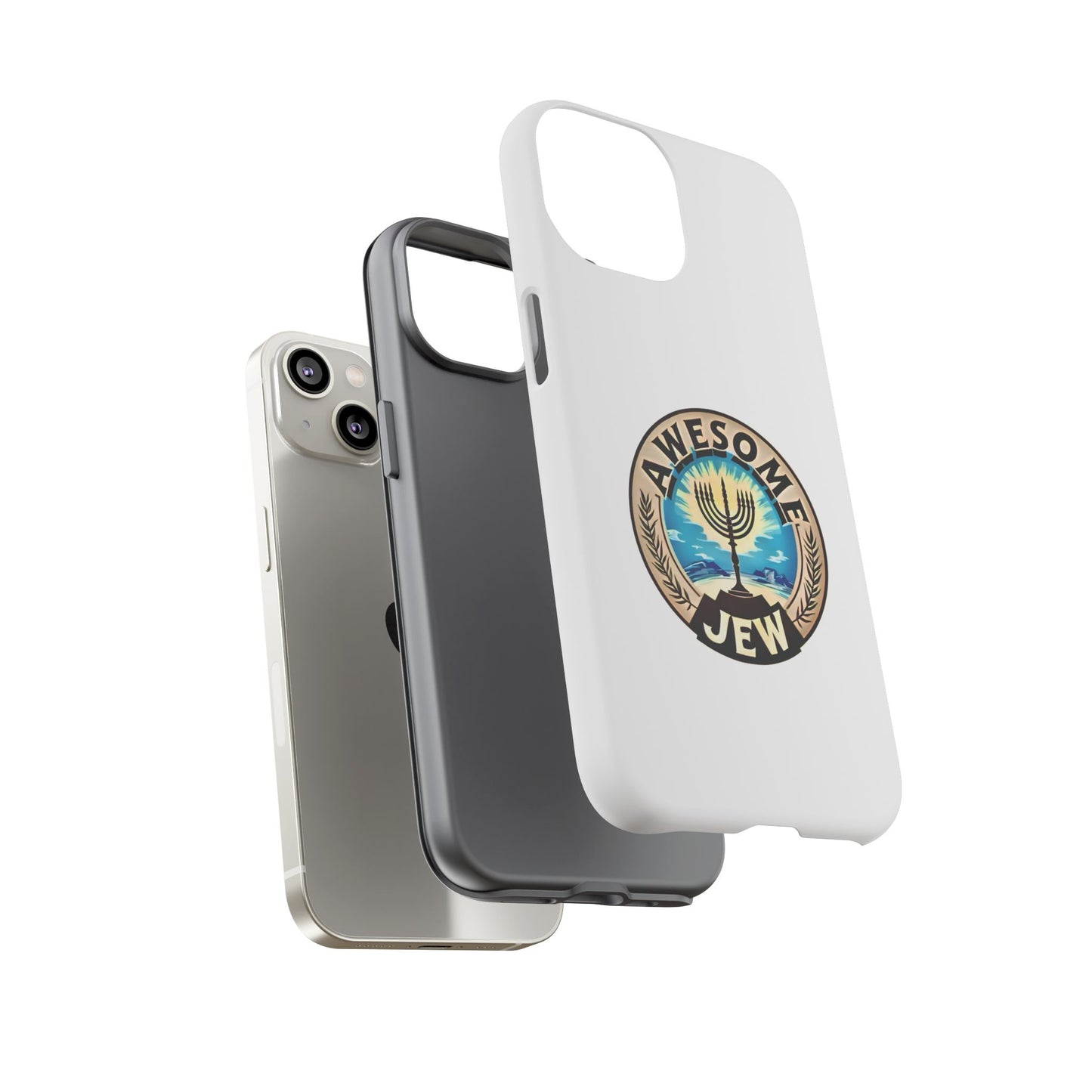 Awesome Jew Phone Case | Tough Cases, Unique Jewish Gift, Men’s Accessories, Hanukkah Celebration, Personalized Mobile Cover