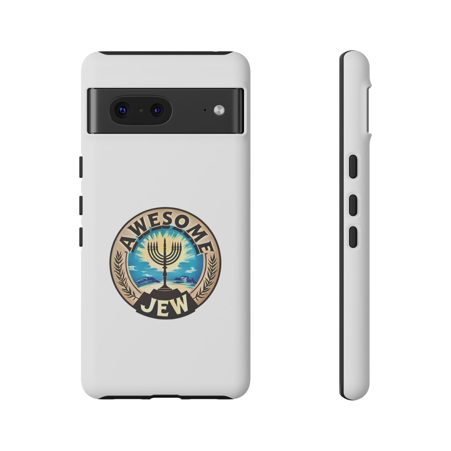 Awesome Jew Phone Case | Tough Cases, Unique Jewish Gift, Men’s Accessories, Hanukkah Celebration, Personalized Mobile Cover