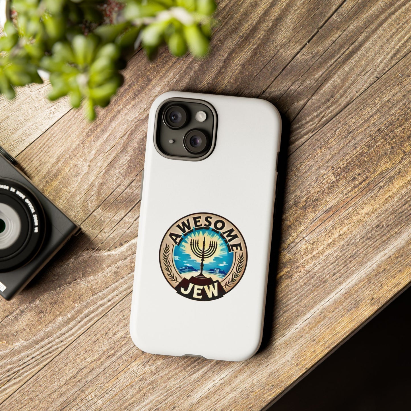 Awesome Jew Phone Case | Tough Cases, Unique Jewish Gift, Men’s Accessories, Hanukkah Celebration, Personalized Mobile Cover