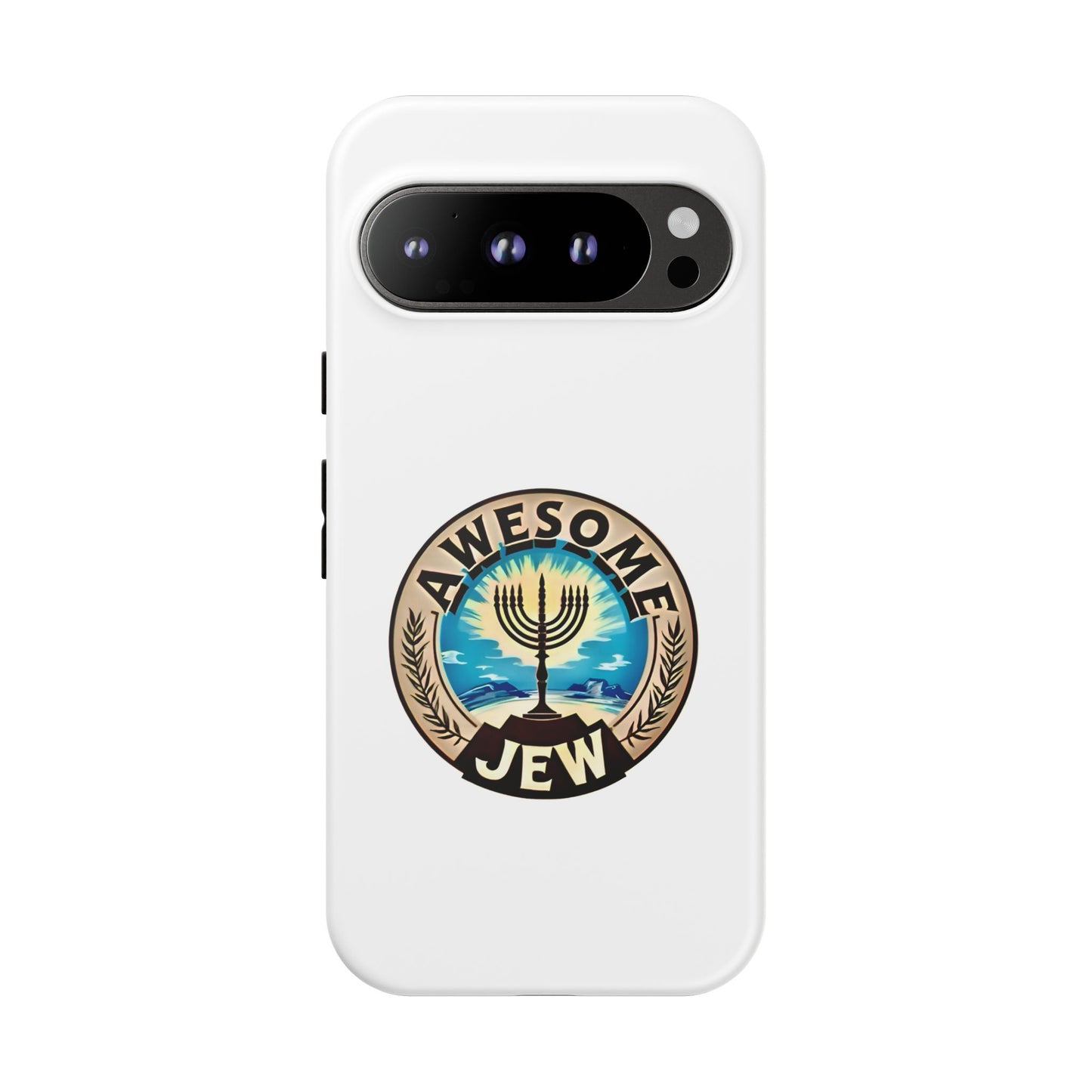 Awesome Jew Phone Case | Tough Cases, Unique Jewish Gift, Men’s Accessories, Hanukkah Celebration, Personalized Mobile Cover