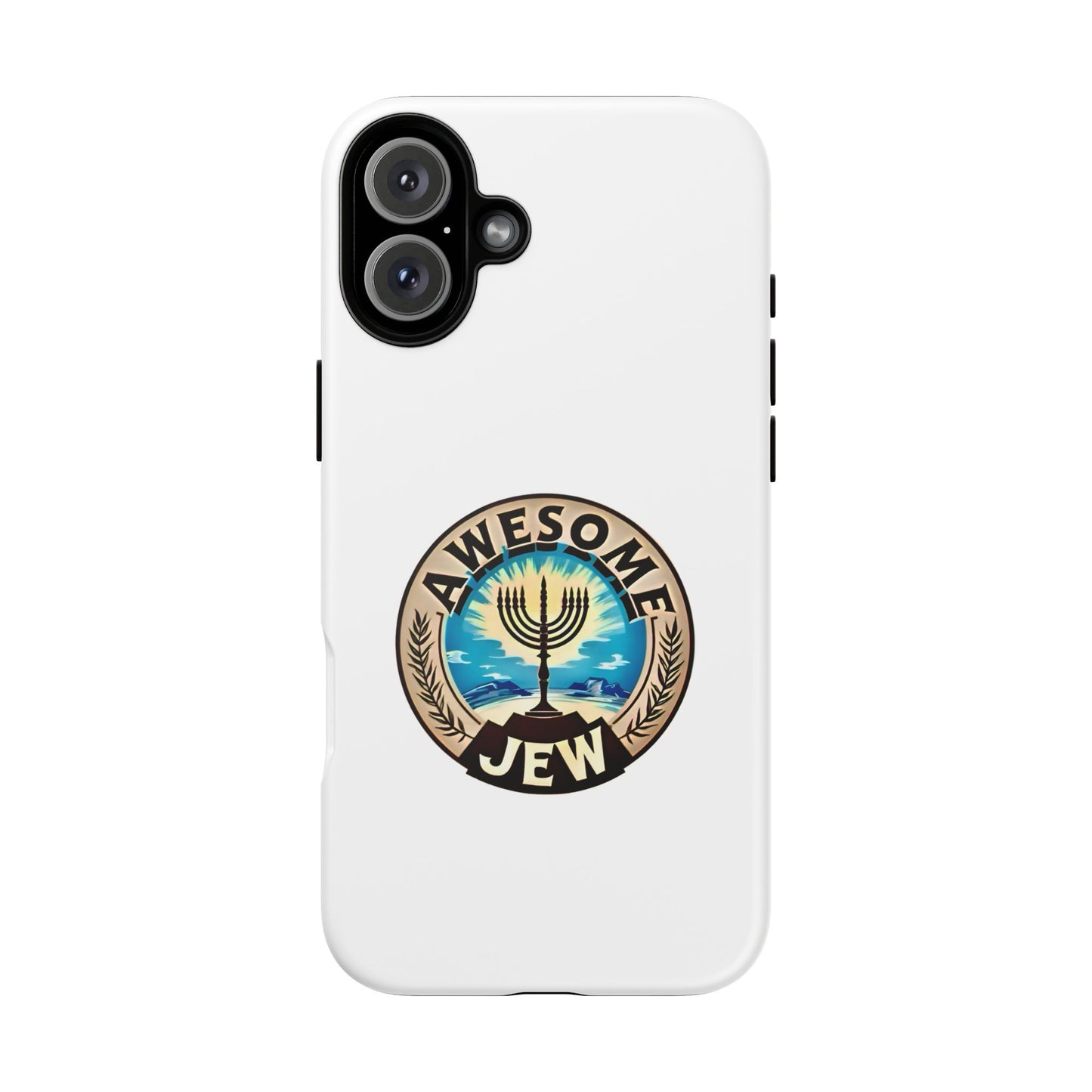 Awesome Jew Phone Case | Tough Cases, Unique Jewish Gift, Men’s Accessories, Hanukkah Celebration, Personalized Mobile Cover
