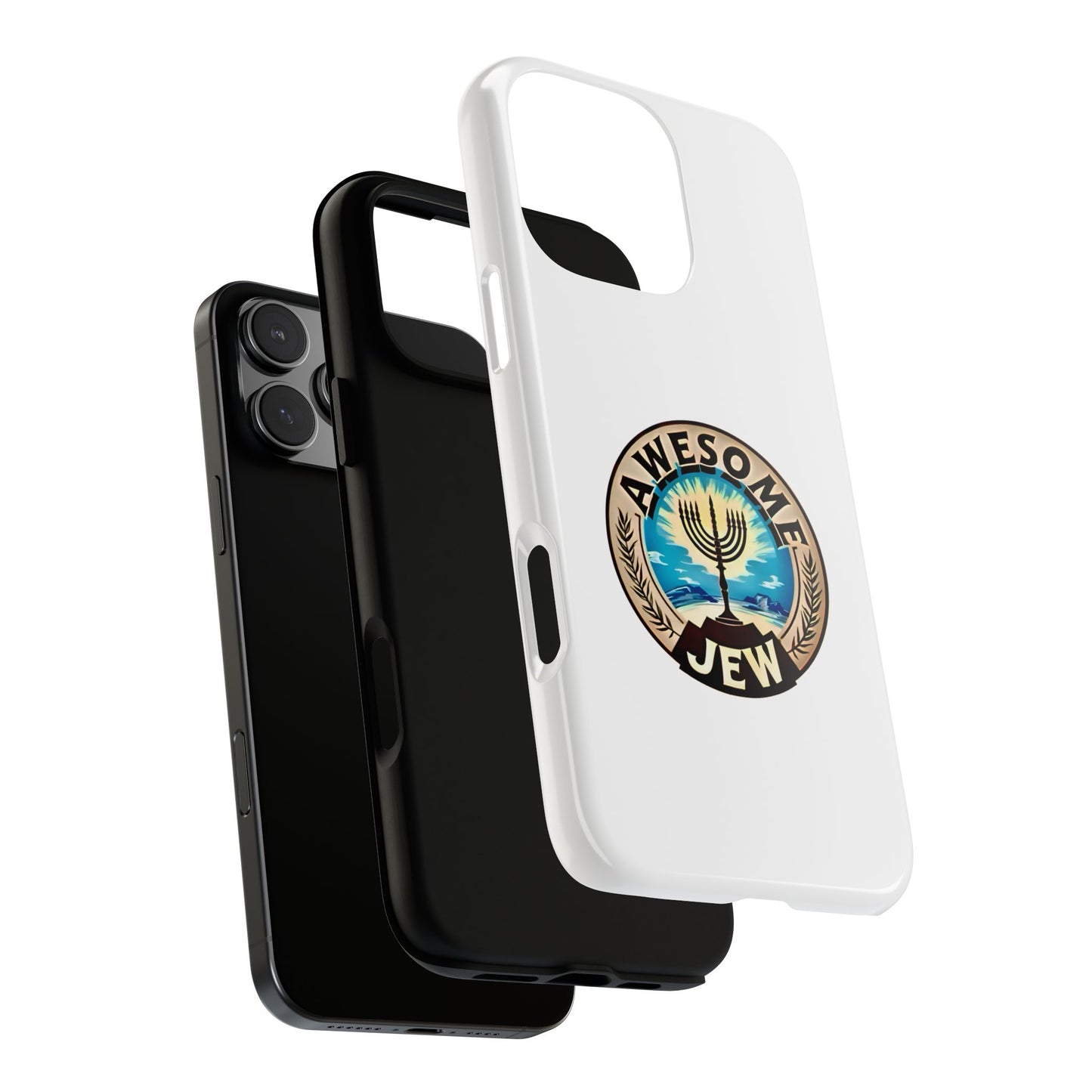 Awesome Jew Phone Case | Tough Cases, Unique Jewish Gift, Men’s Accessories, Hanukkah Celebration, Personalized Mobile Cover