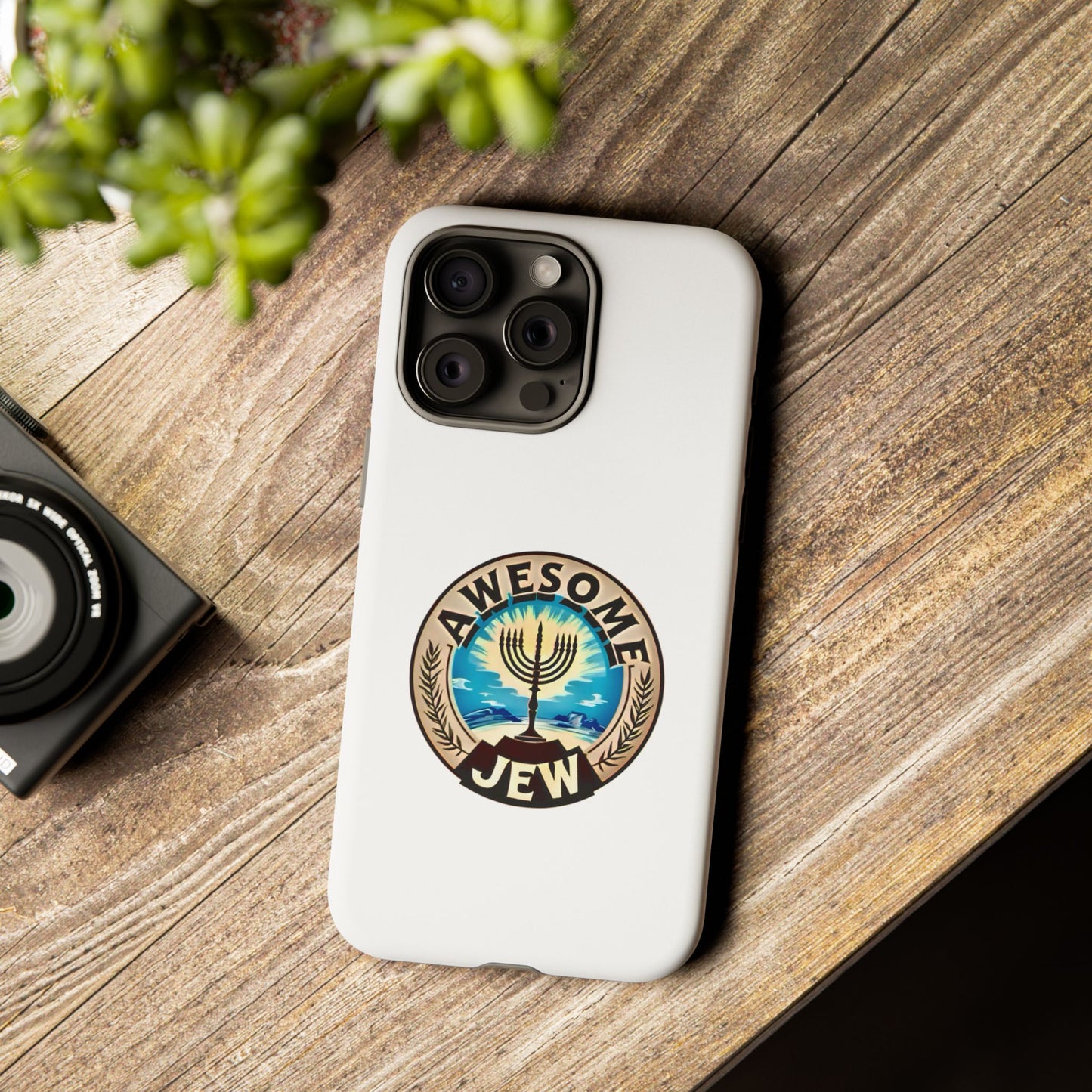 Awesome Jew Phone Case | Tough Cases, Unique Jewish Gift, Men’s Accessories, Hanukkah Celebration, Personalized Mobile Cover