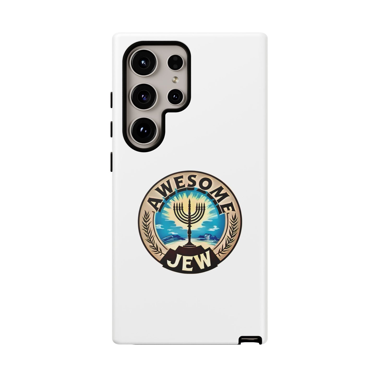 Awesome Jew Phone Case | Tough Cases, Unique Jewish Gift, Men’s Accessories, Hanukkah Celebration, Personalized Mobile Cover